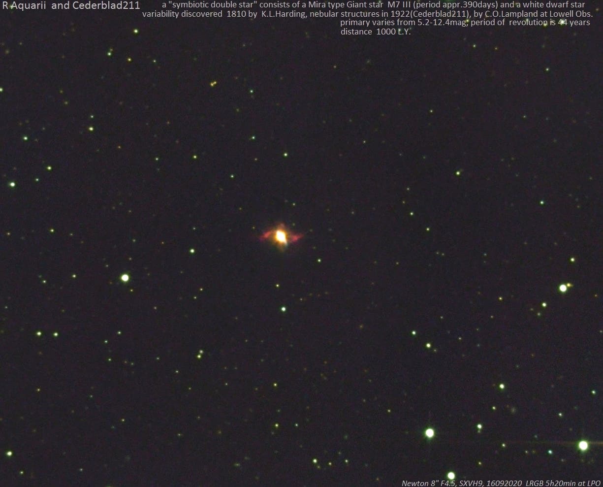 Der symbiotische Stern R Aquarii mit Cederblad 211