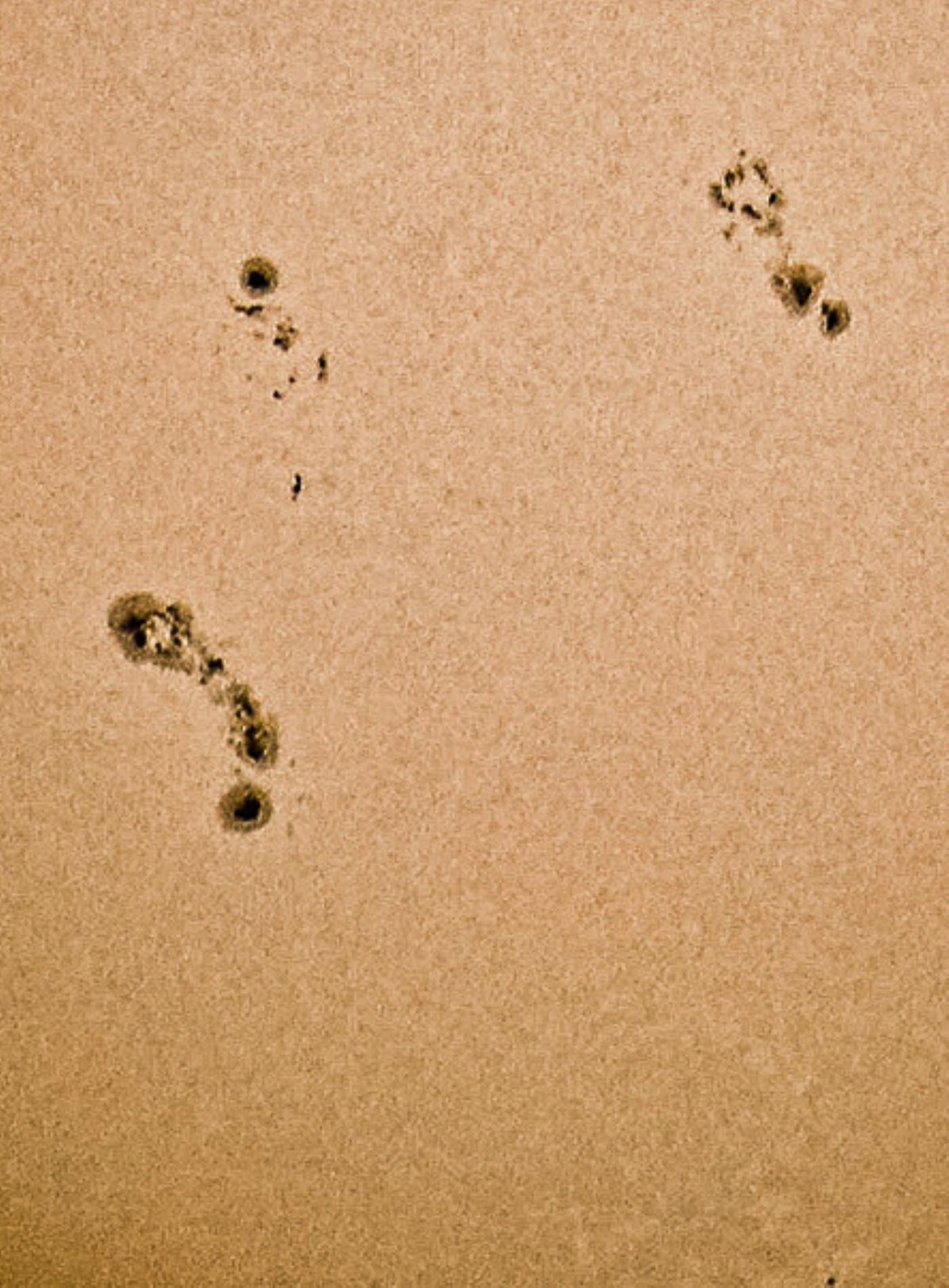 Current Sunspots Sicily-Ragusa 