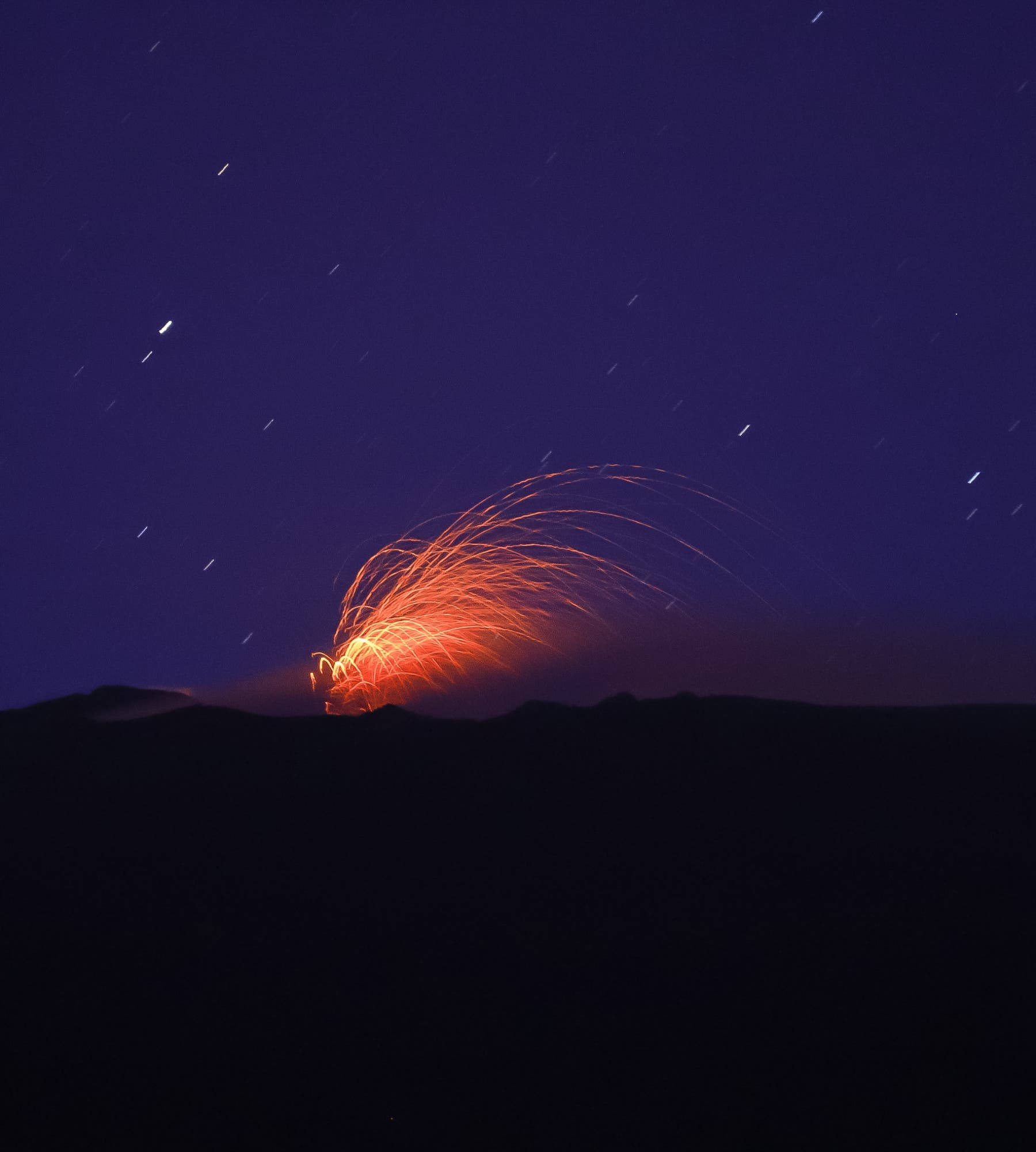 Fourth photographic shot Eruption - Etna 