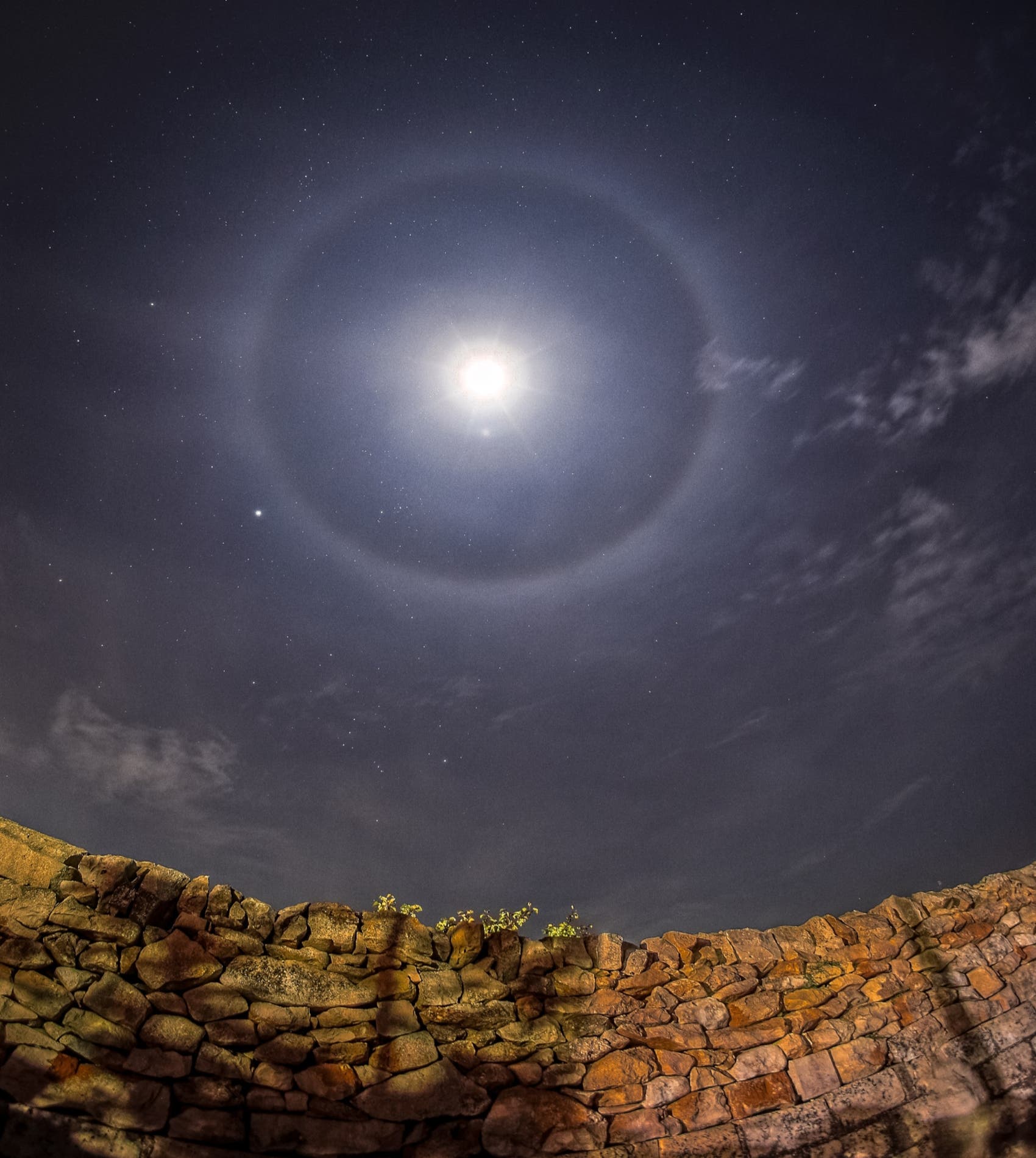 Solar Halo conjunction with Jupiter Ragusa - Sicily 