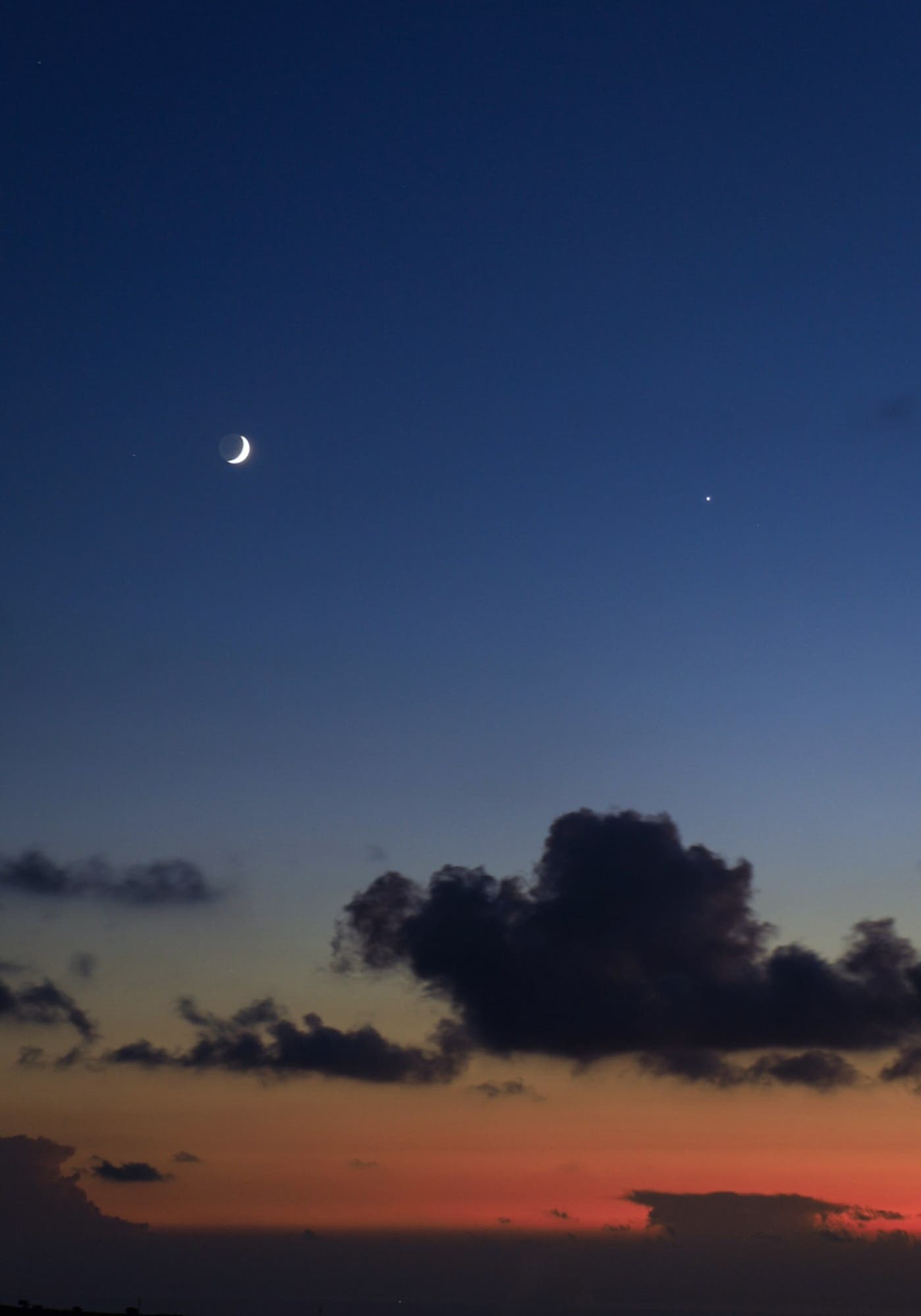 Conjunction Moon Venus Ragusa - Sicily 