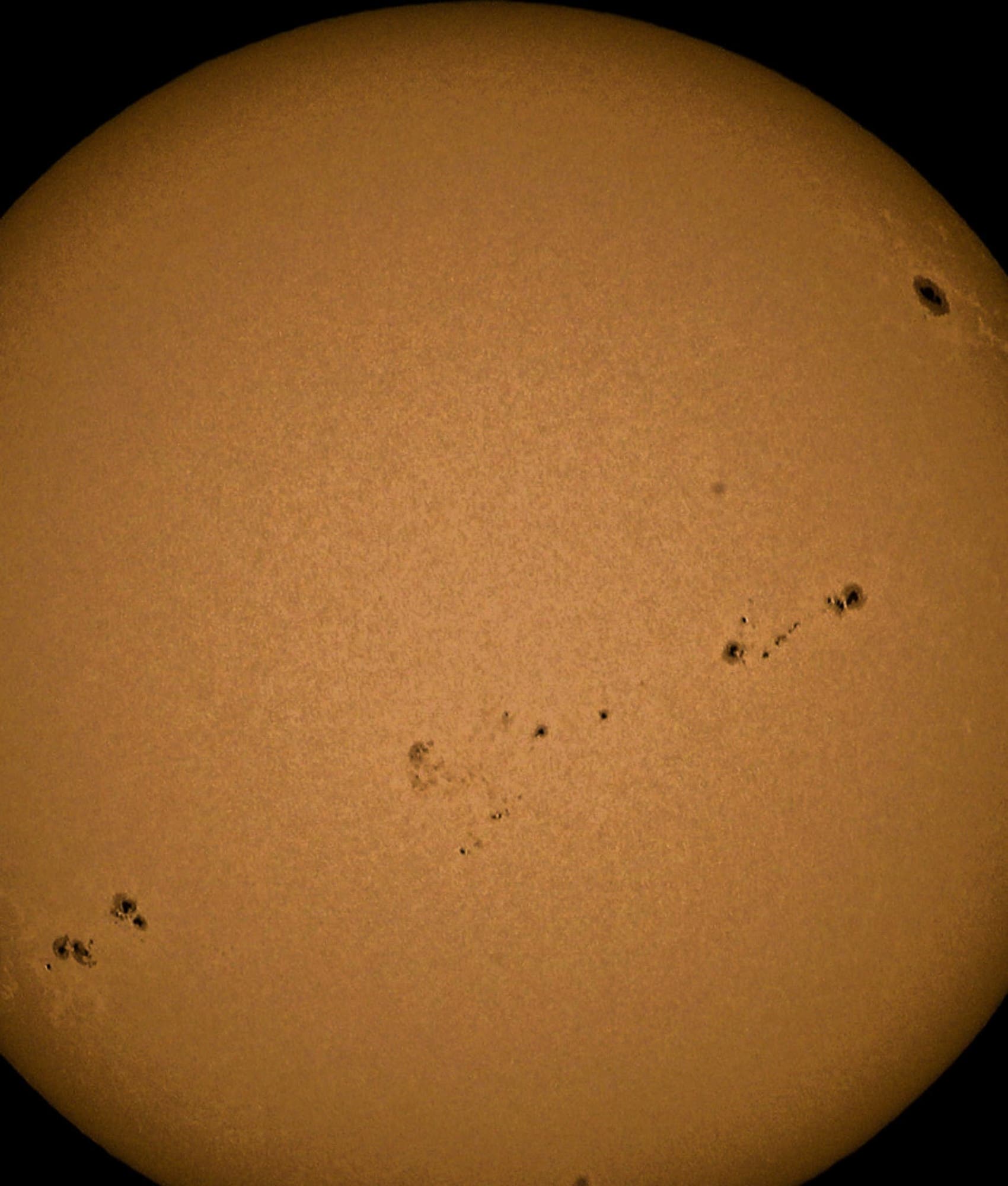 Current Sunspots Sicily-Italy Ragusa