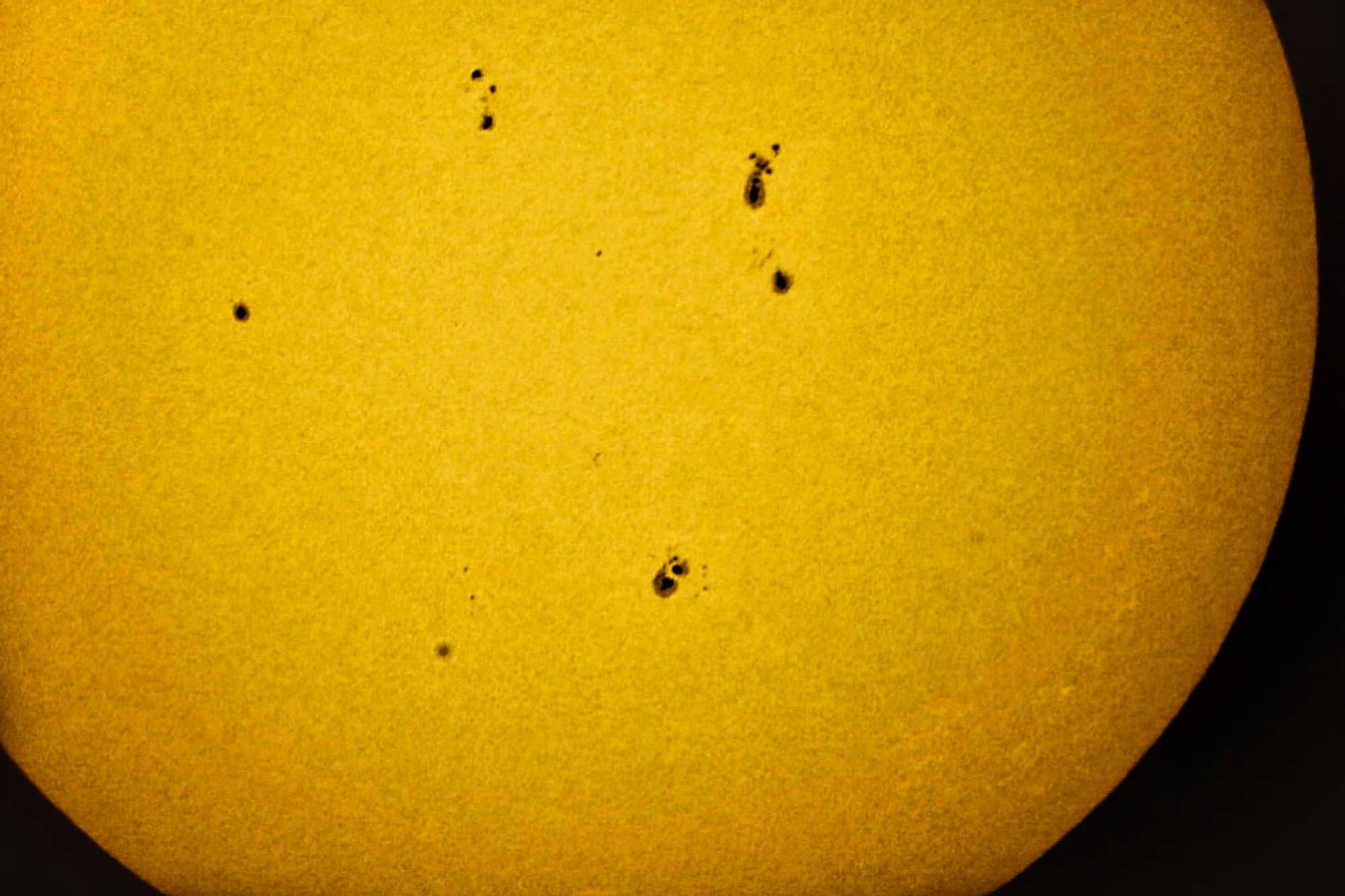 More active Sunspots Sicily-Italy 