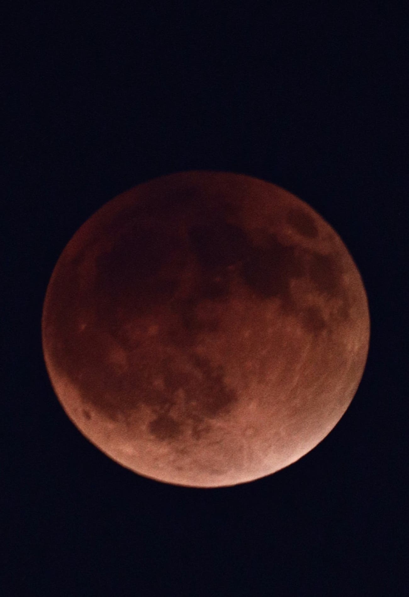 Lunar eclipse Ragusa Italy 