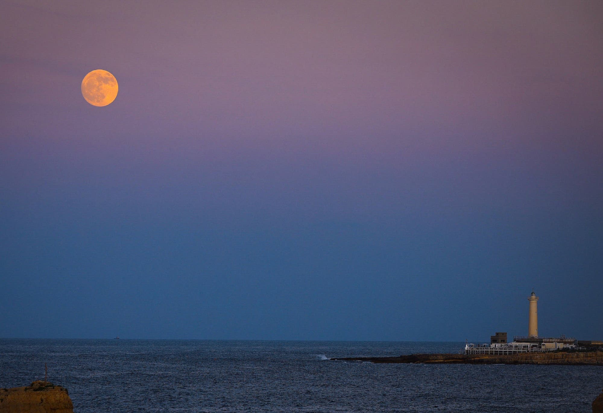 Mondaufgang und Erdschatten
