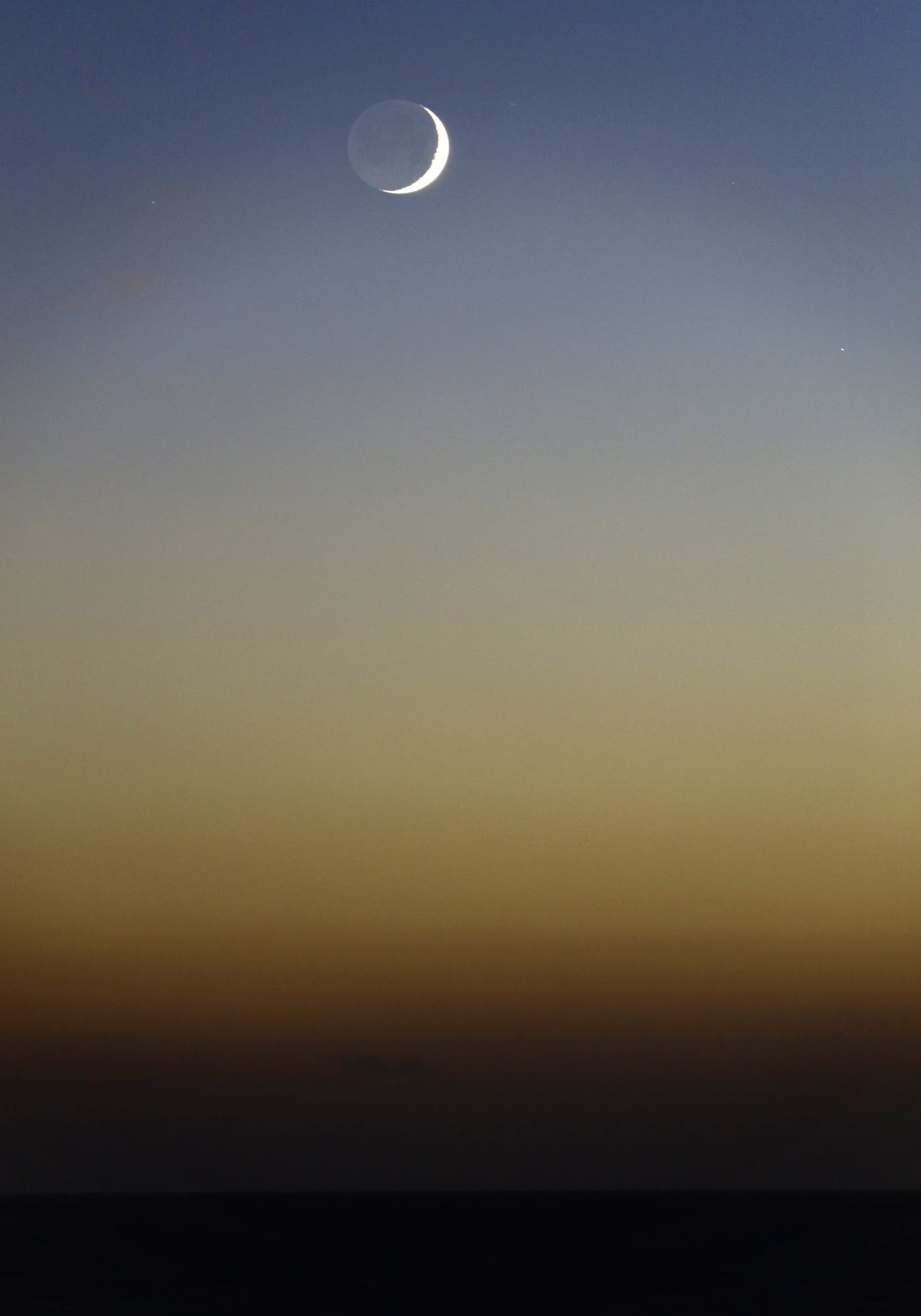 The moon and mercury 