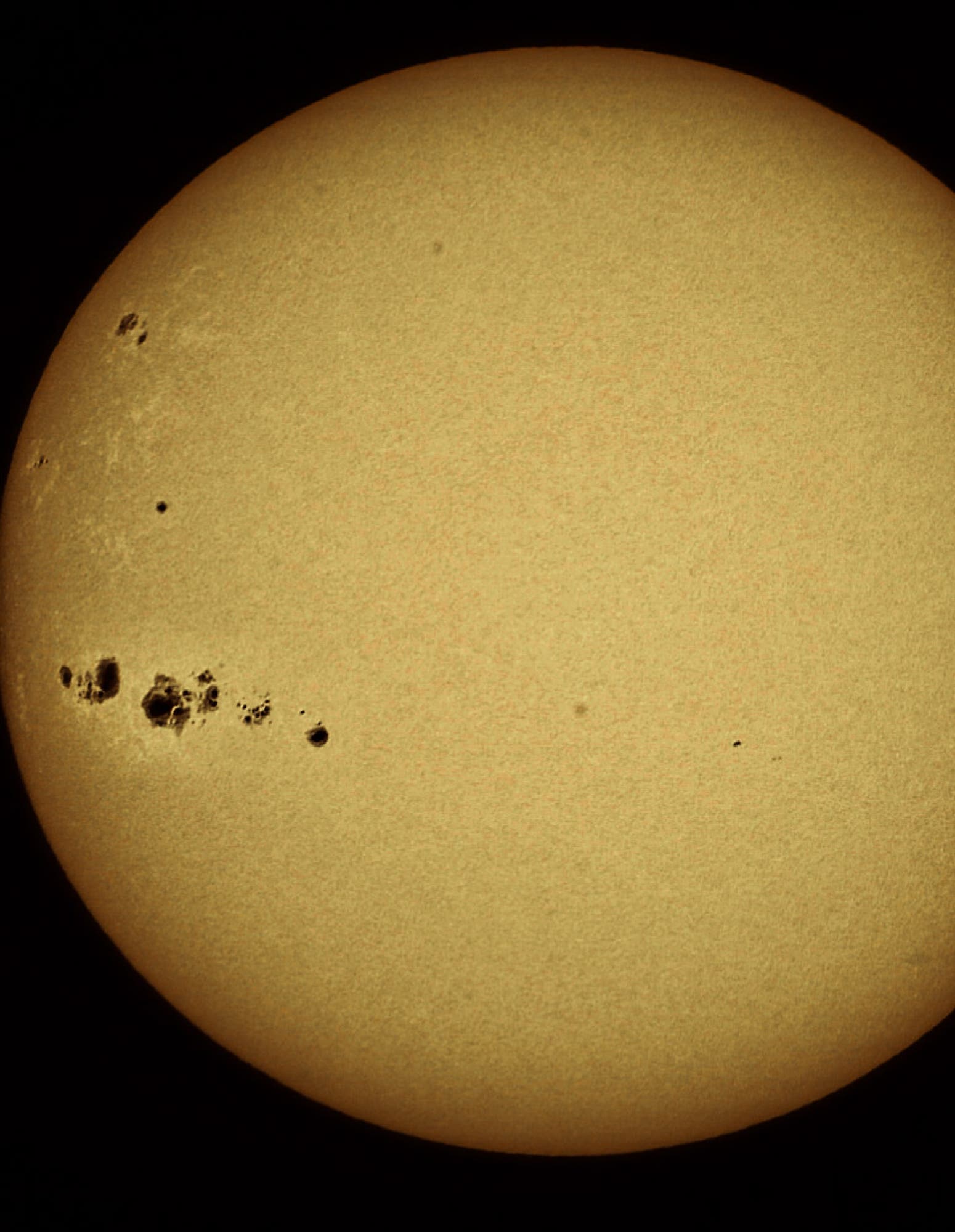 Giant sunspots