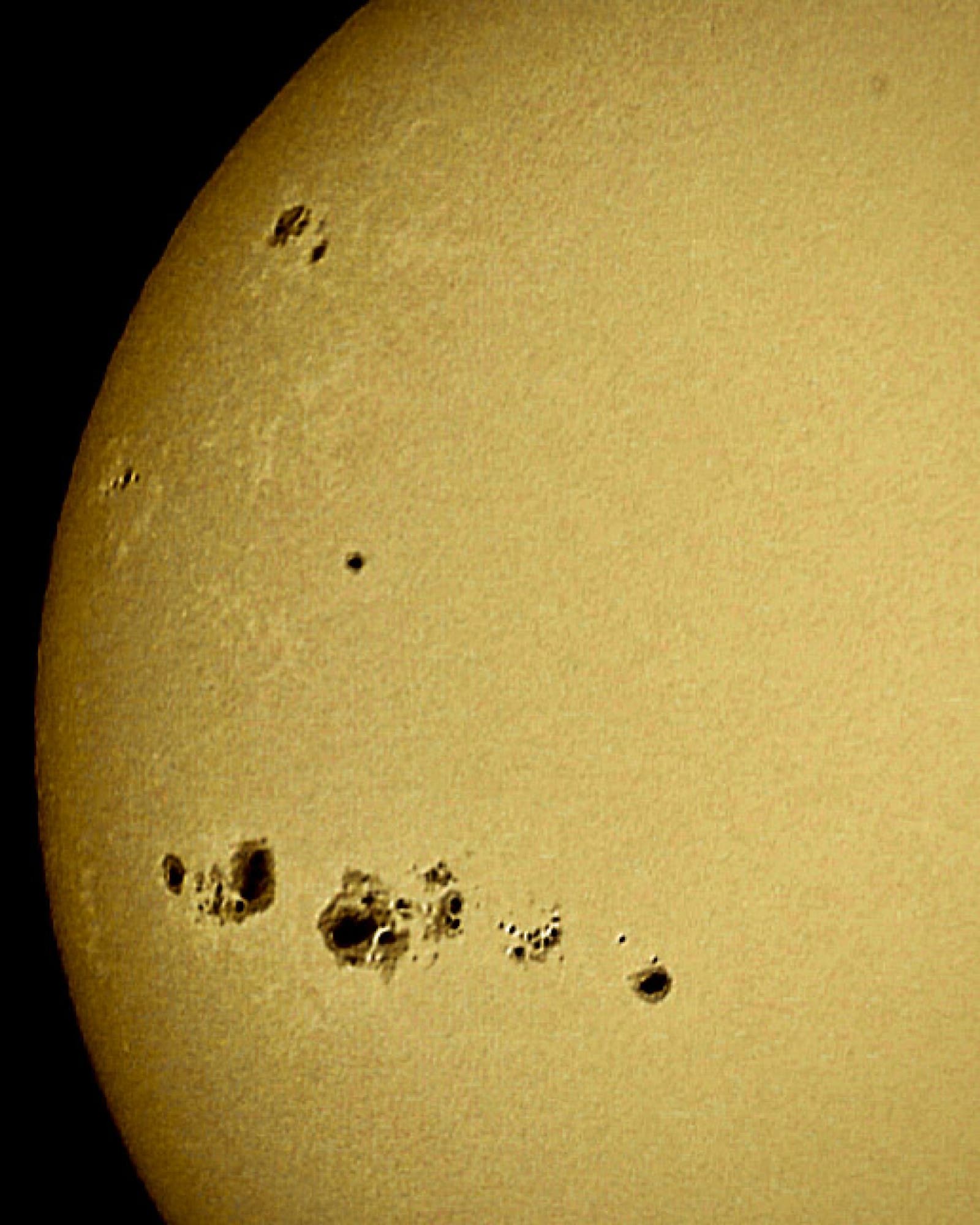 Fourth shot sunspots