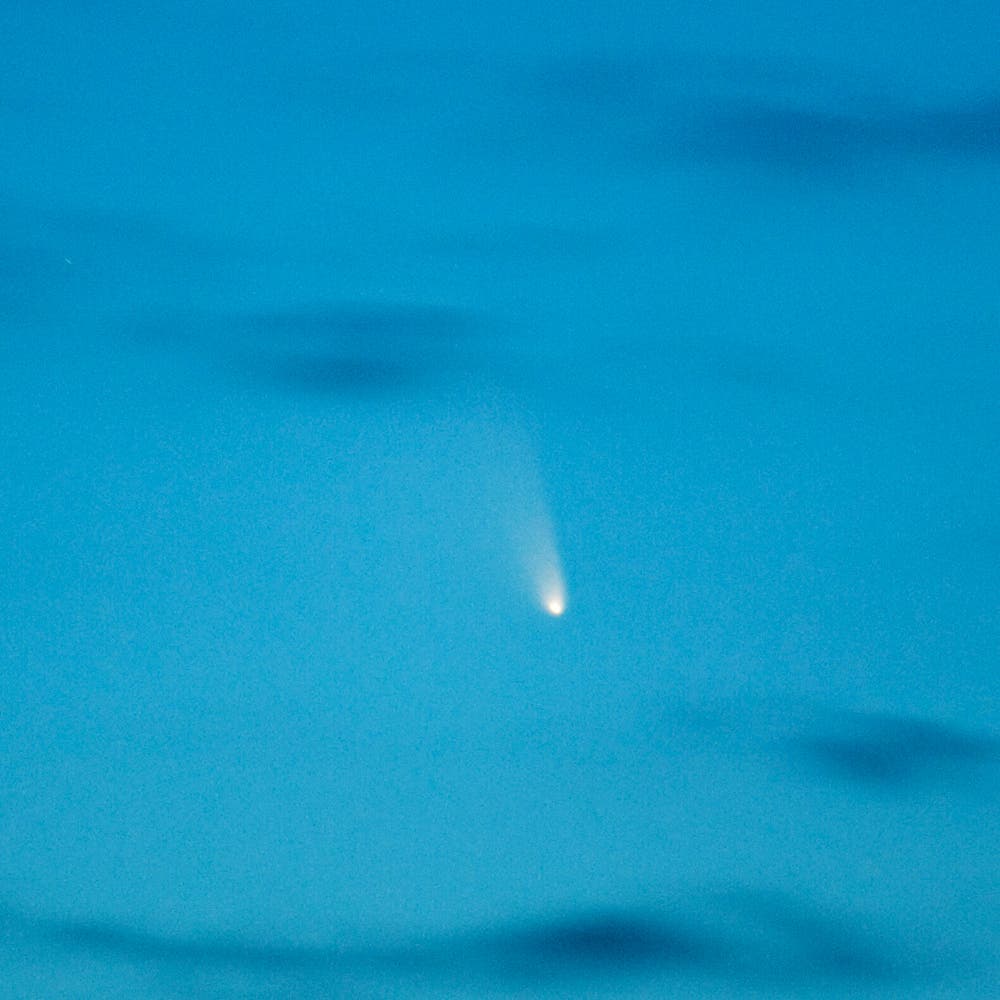 Komet PANSTARRS (C/2011 L4) auf der Asbacher Höhe bei Obrigheim