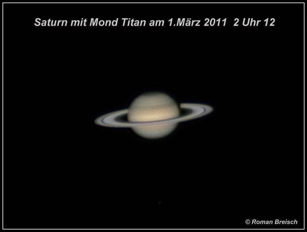 Saturn am 1. März 2011