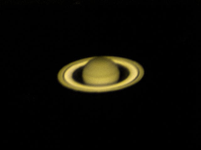 Saturn in der Nacht nach der Opposition