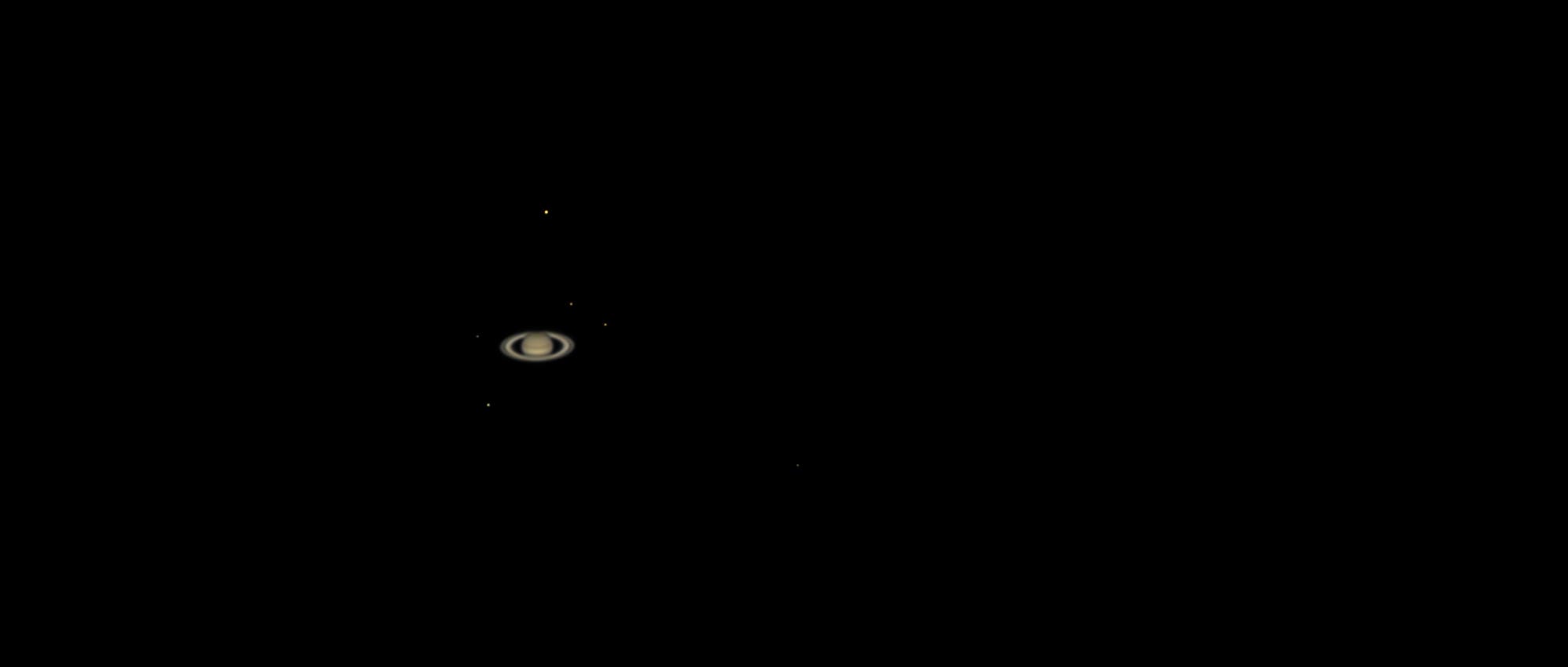 Saturn mit Monden