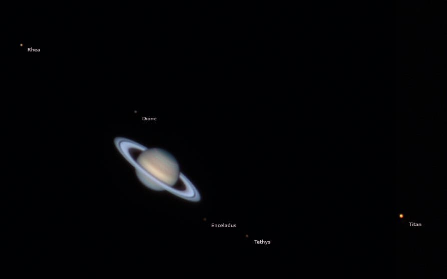 Saturn am 10. April 2012