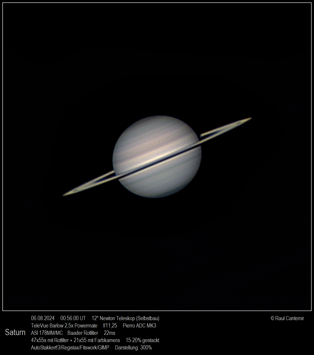 Saturn vom 6. August 2024