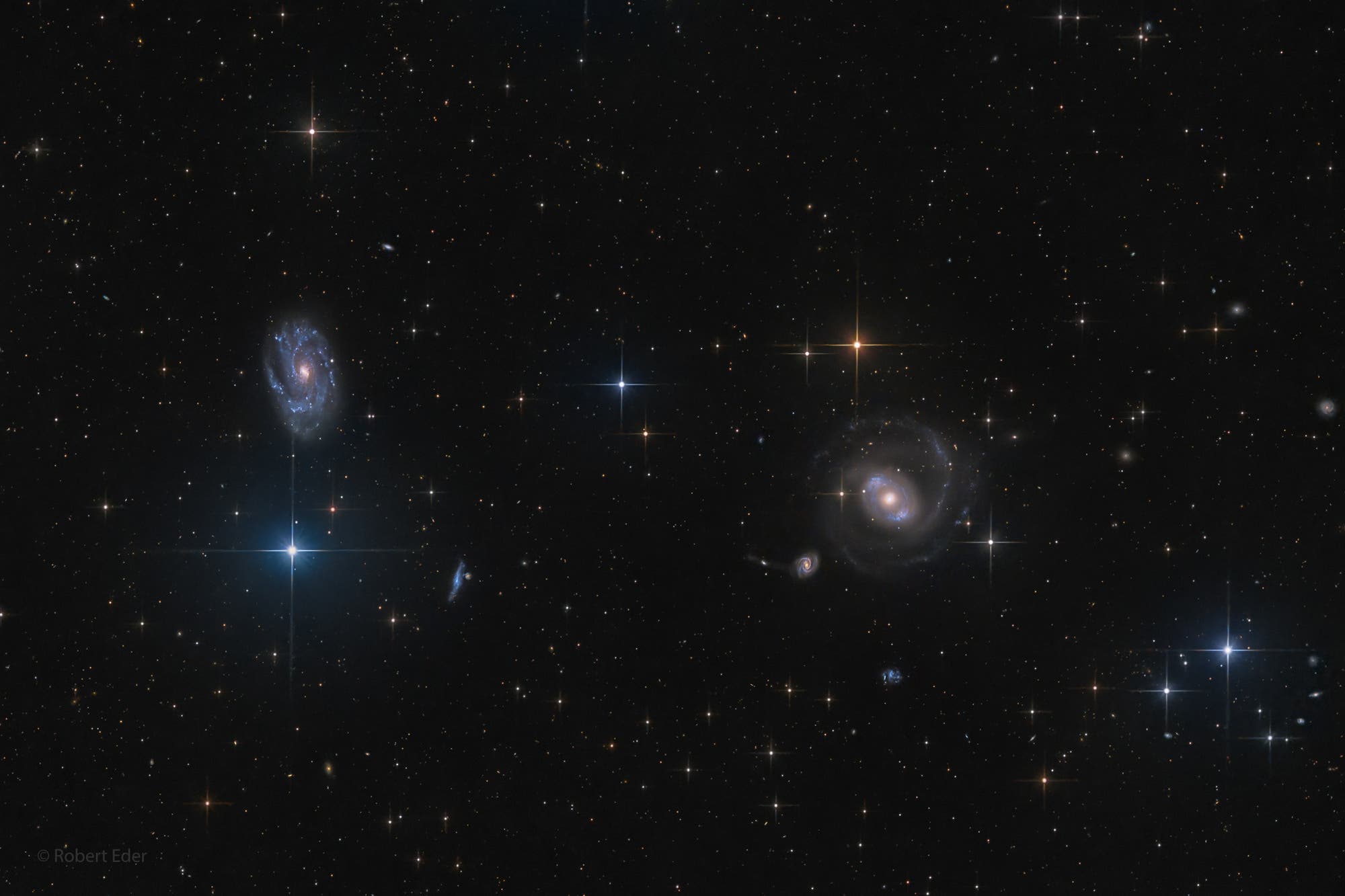 Saurons Auge NGC 4151 und NGC 4145