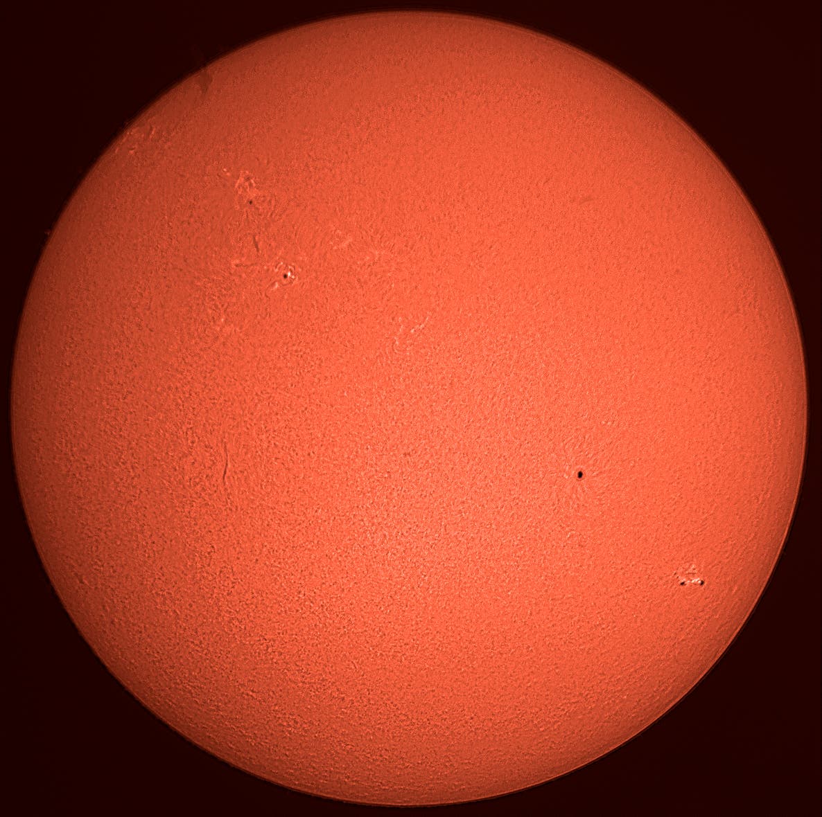 Die Sonne am 28. April 2016