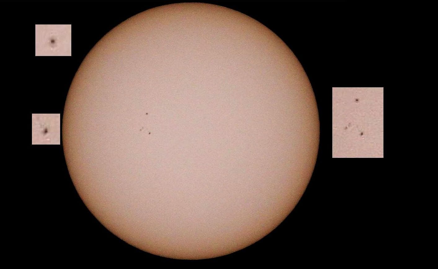 Sonne mit Fleckengruppe 24. April 2021