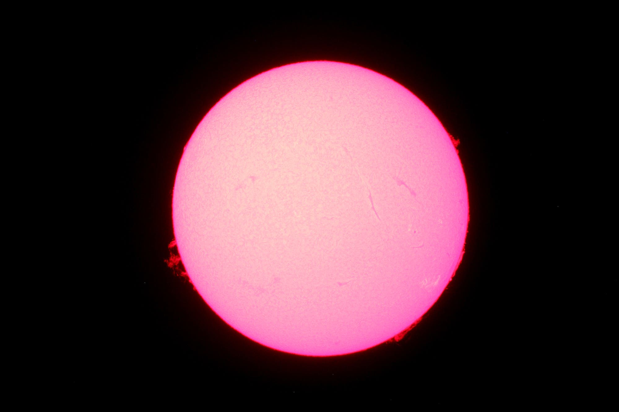 Sonne in H-alpha am 12. Mai 2025