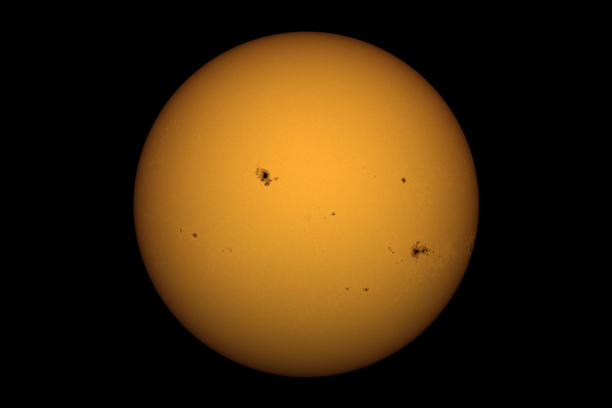 El sol el 13 de agosto de 2024.