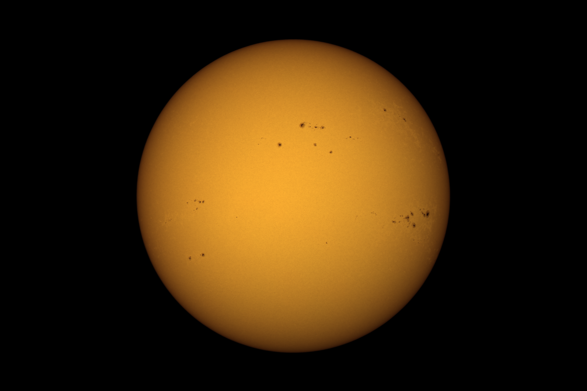 Sonne am 23. April 2024 (Weißlicht)