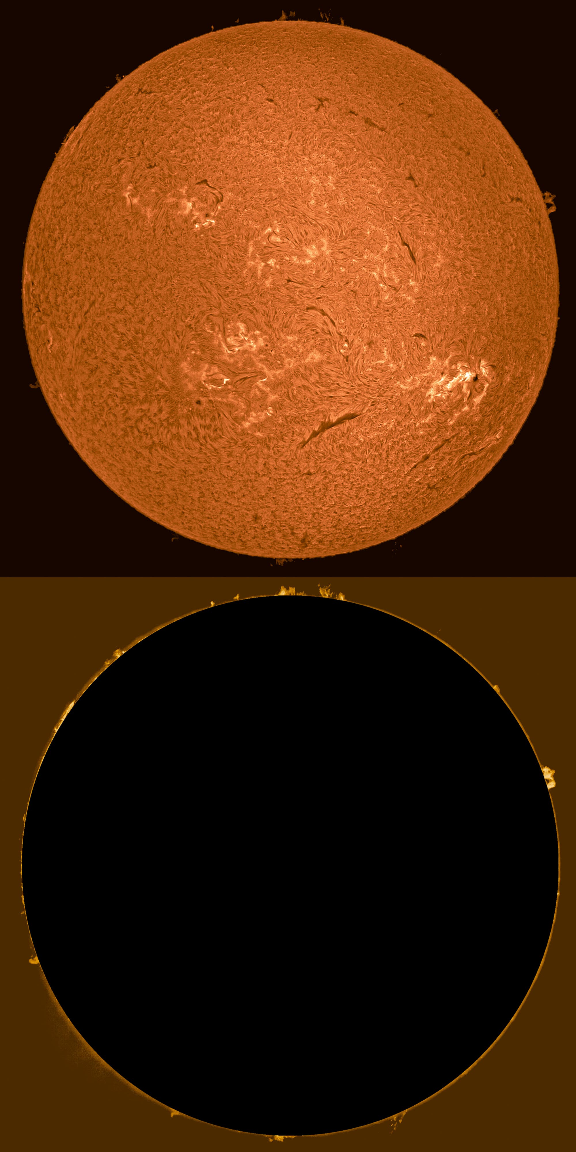 H-alpha-Sonne 14. Juli 2024