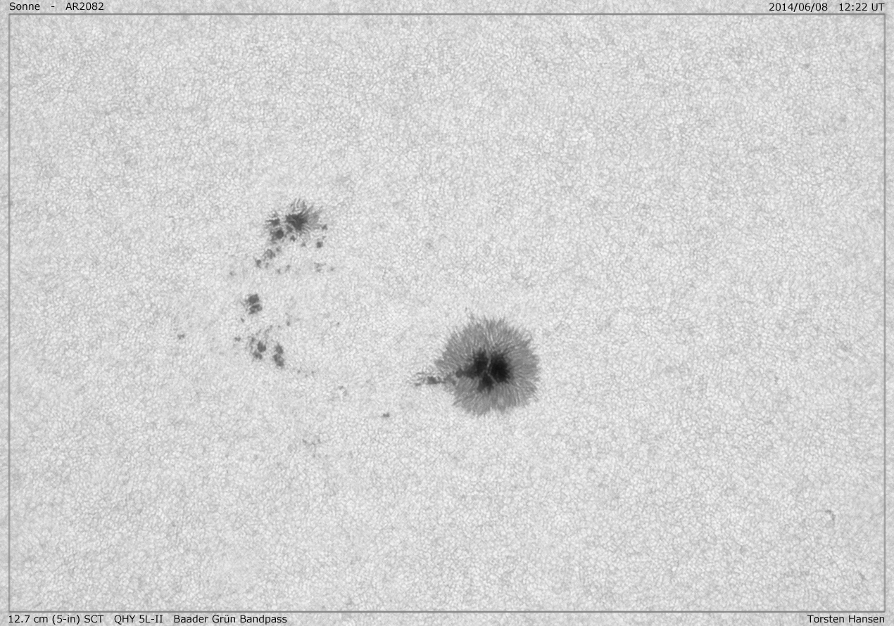Sonnenfleckengruppe AR2082
