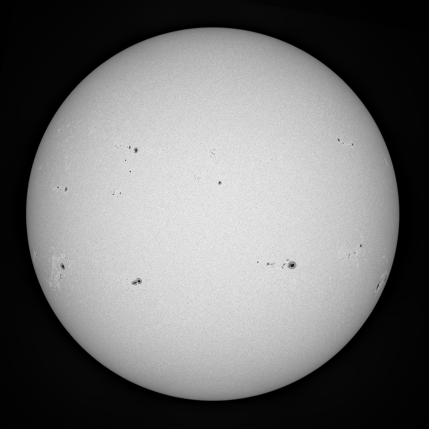 Sonnenflecke am 21. Juni 2023