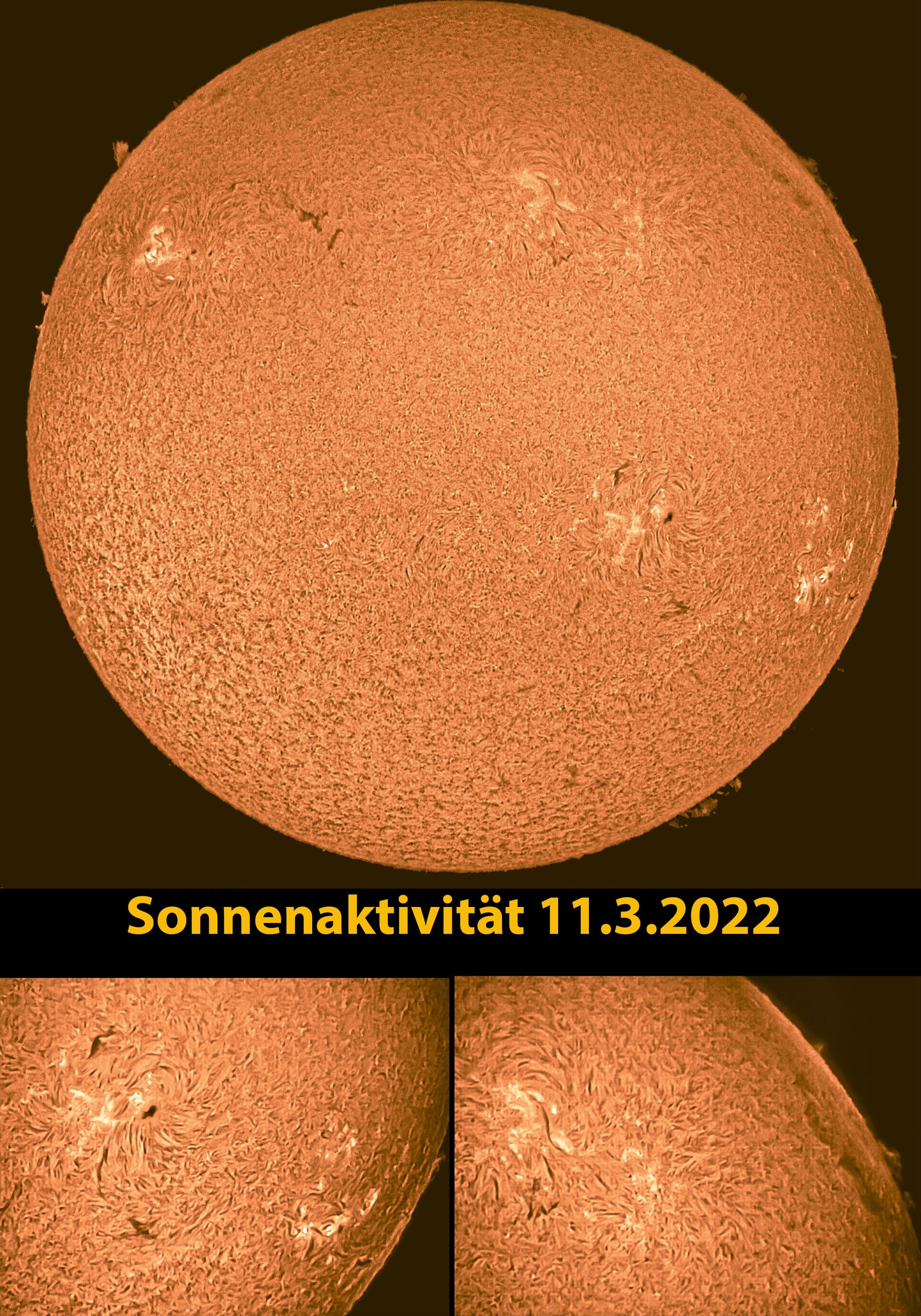 Sonne am 11. März 2022