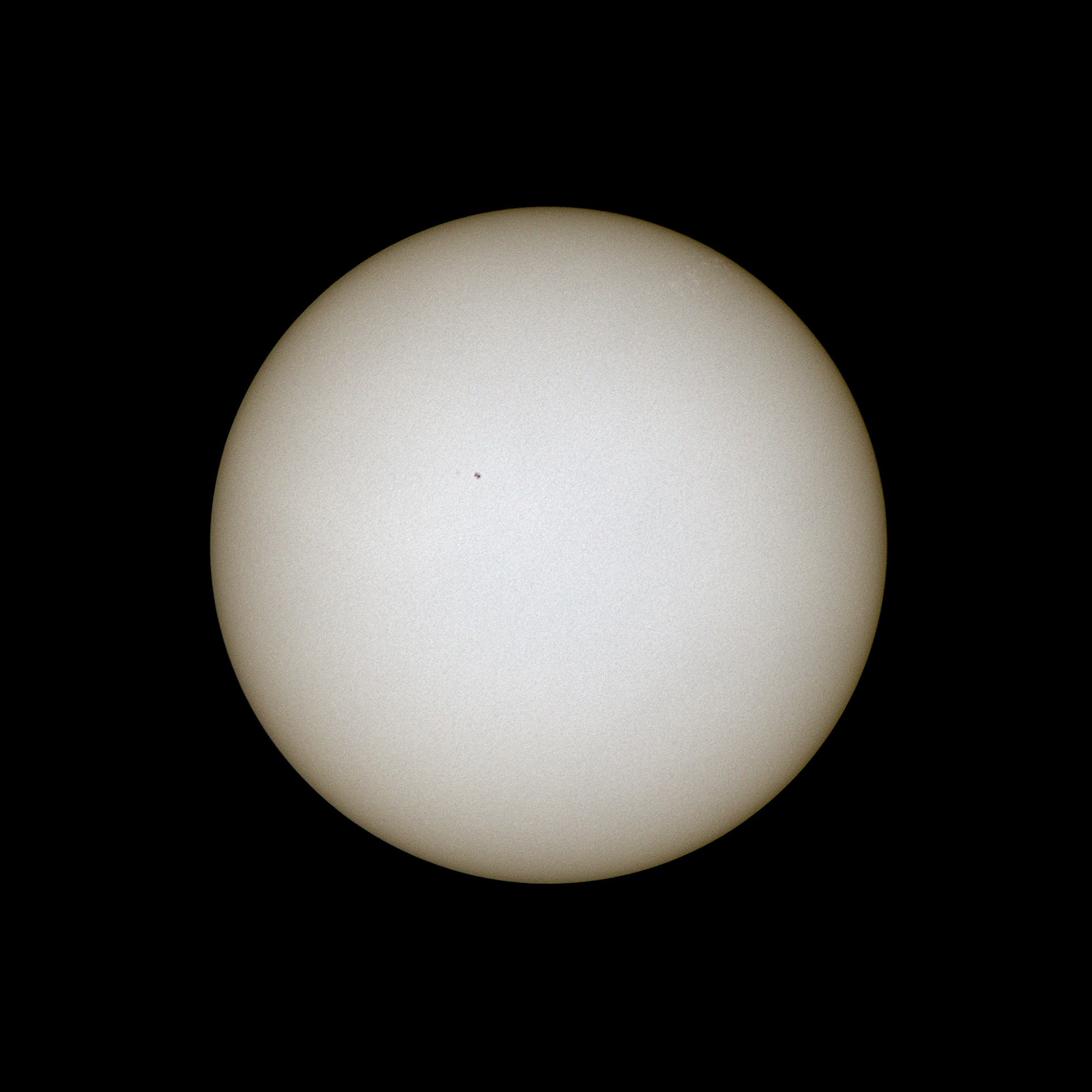 Die Sonne im Weißlicht am 9. August 2020