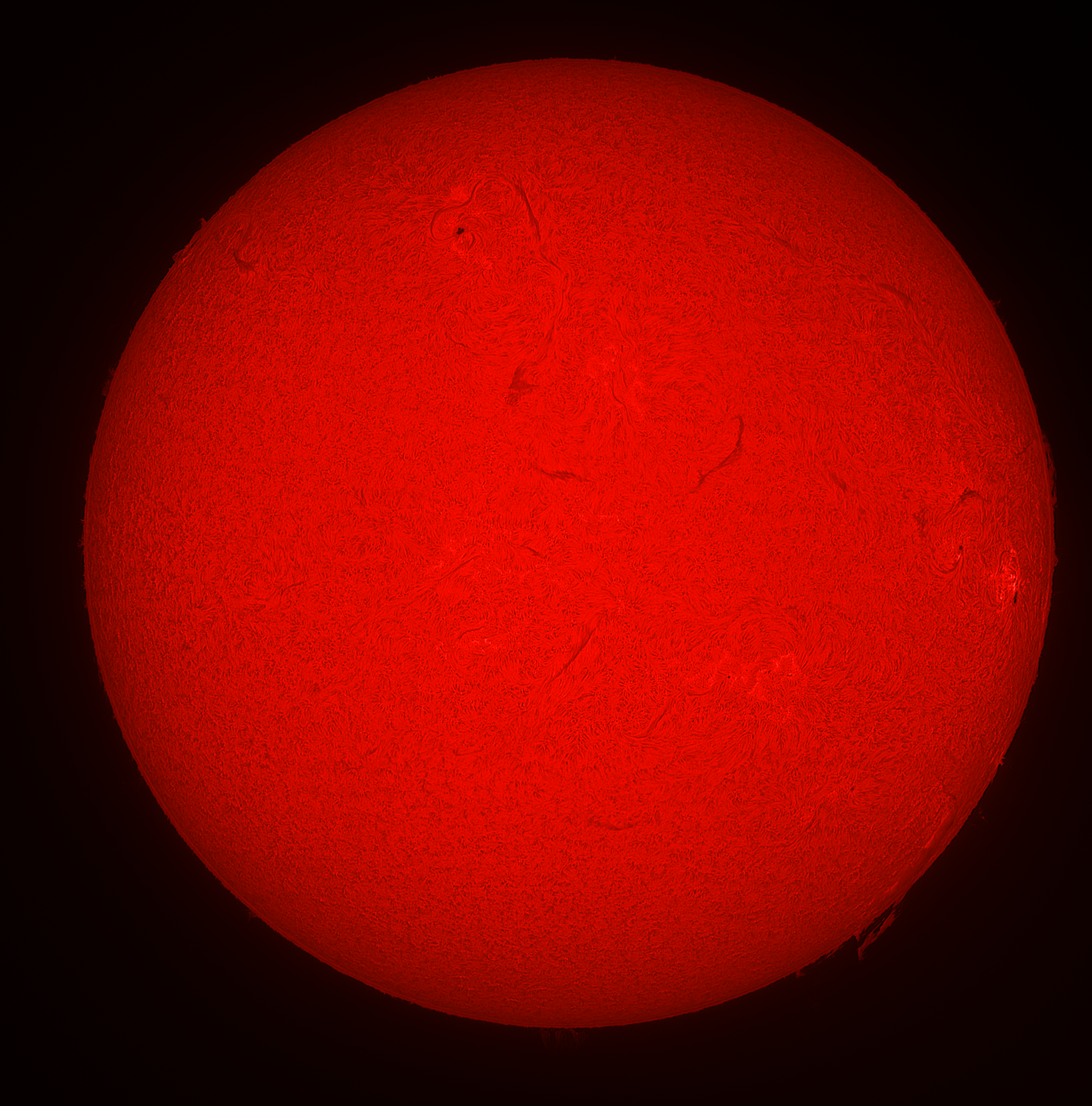 El Sol está en H-Alfa el 18 de febrero de 2024