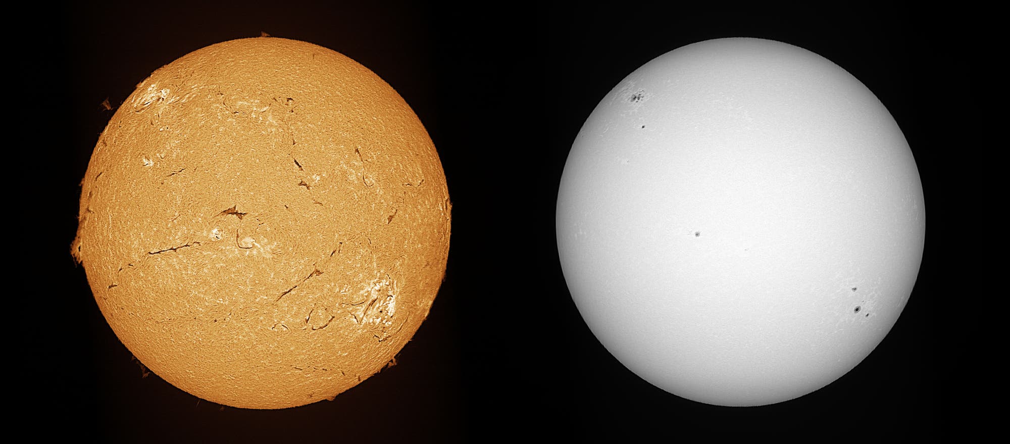 Sonne am 26. Mai 2024 mit Spektroheliograf aufgenommen im H-alpha-Bereich