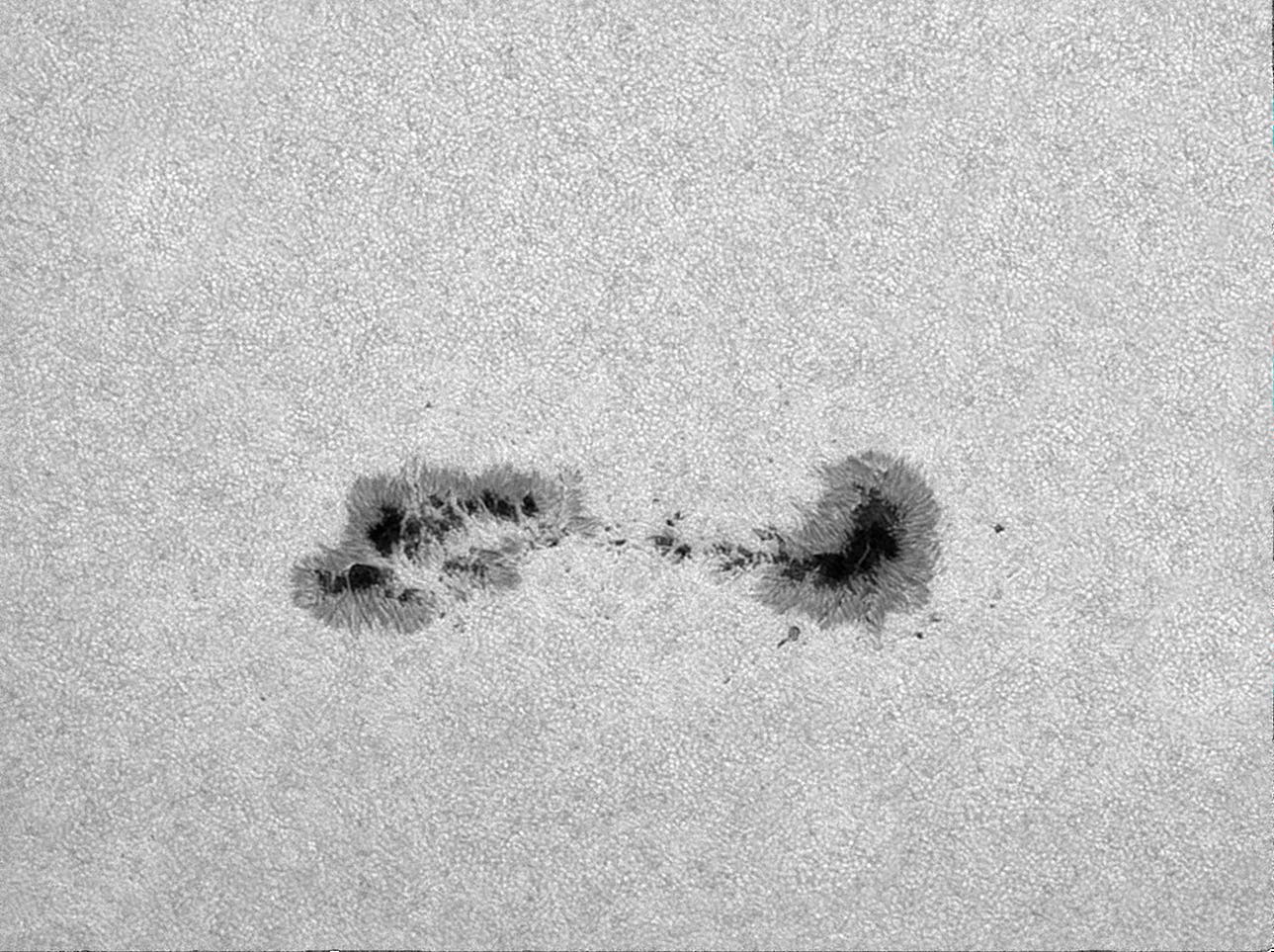 Sonnenflecken AR3055 am 12. Juli 2022