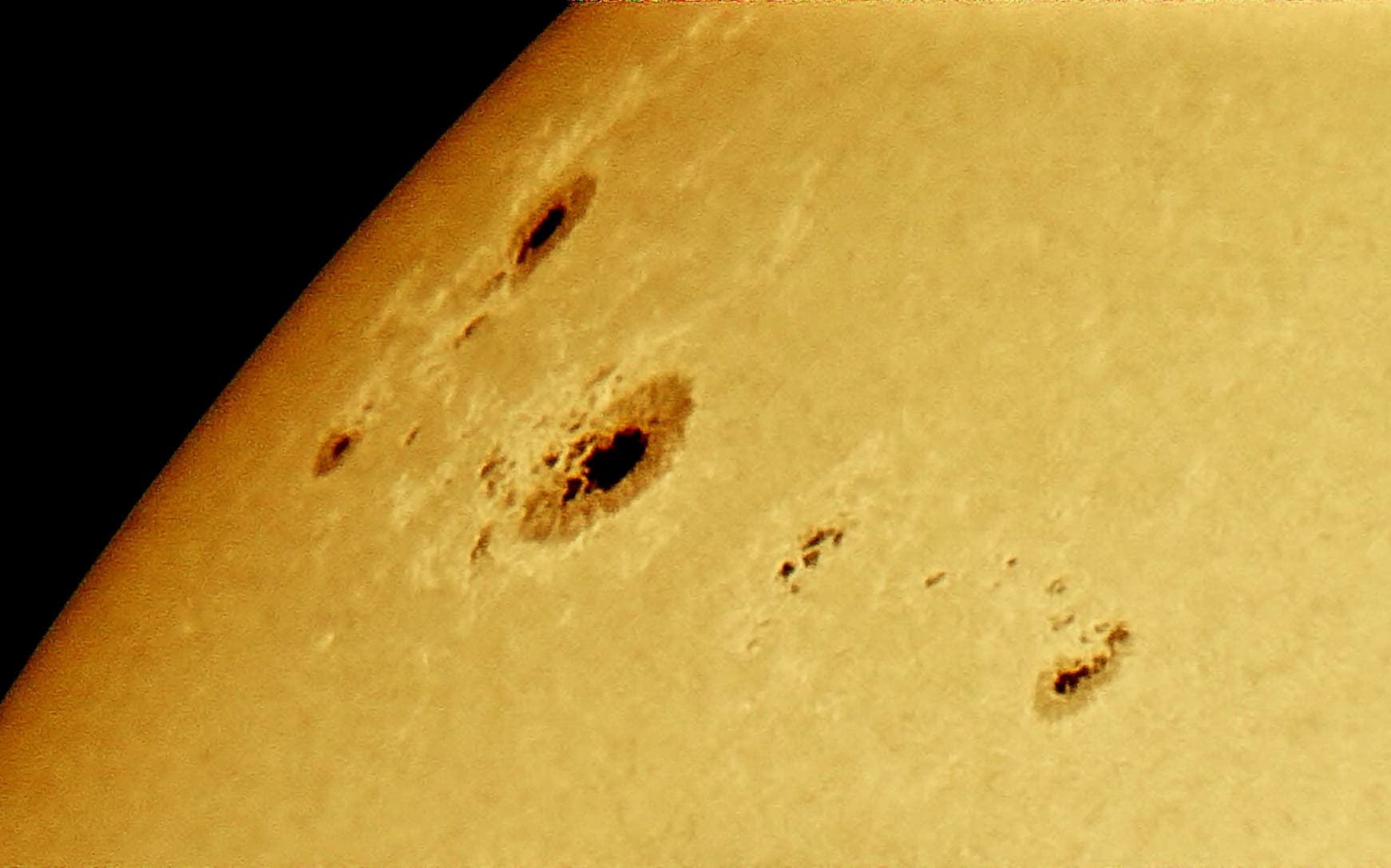 Sonnenfleckengruppe 2975 am 24. März 2022 (c) F.X. Kohlhauf