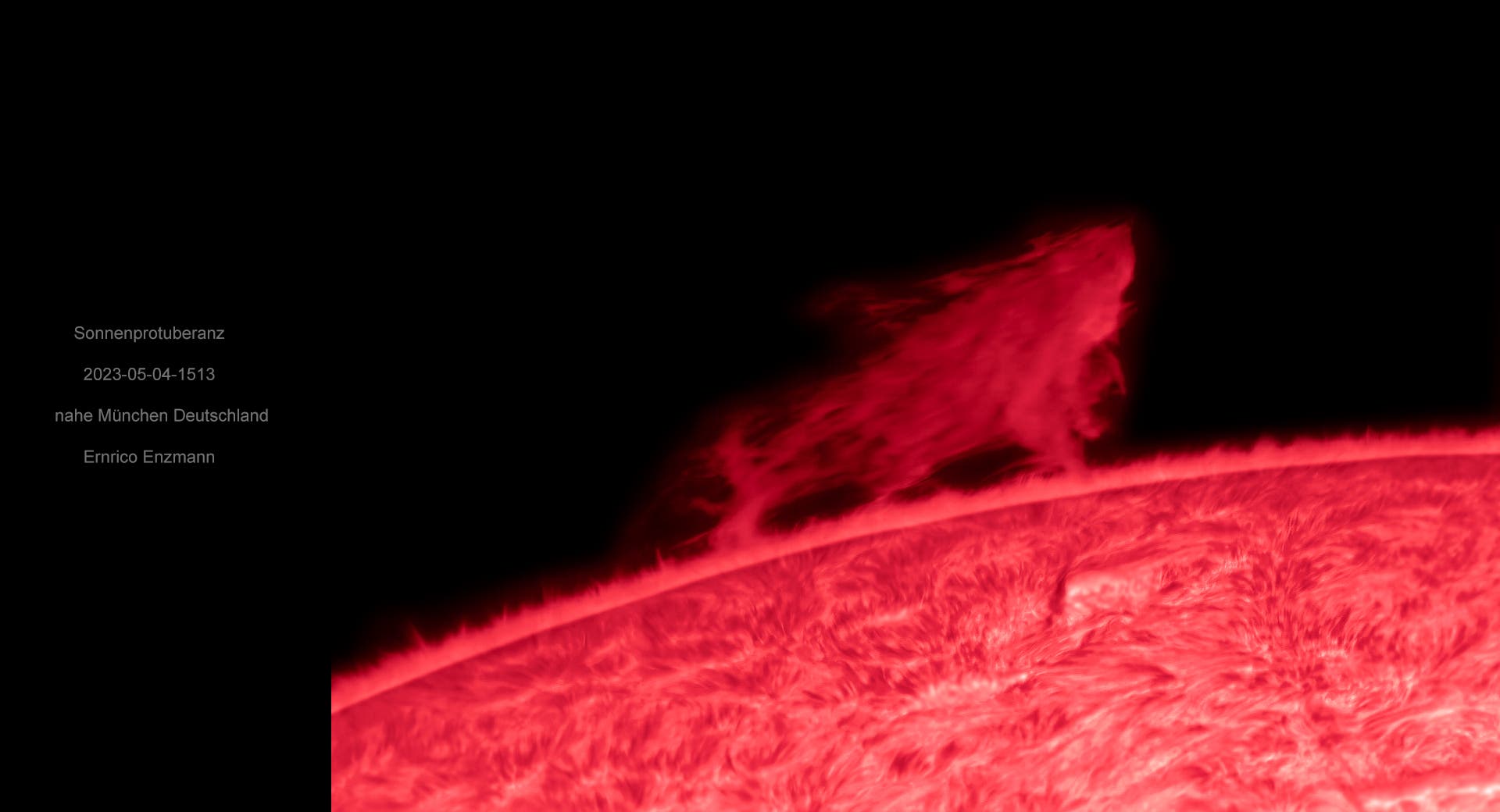 Sonnenprotuberanz vom 4. Mai 2023