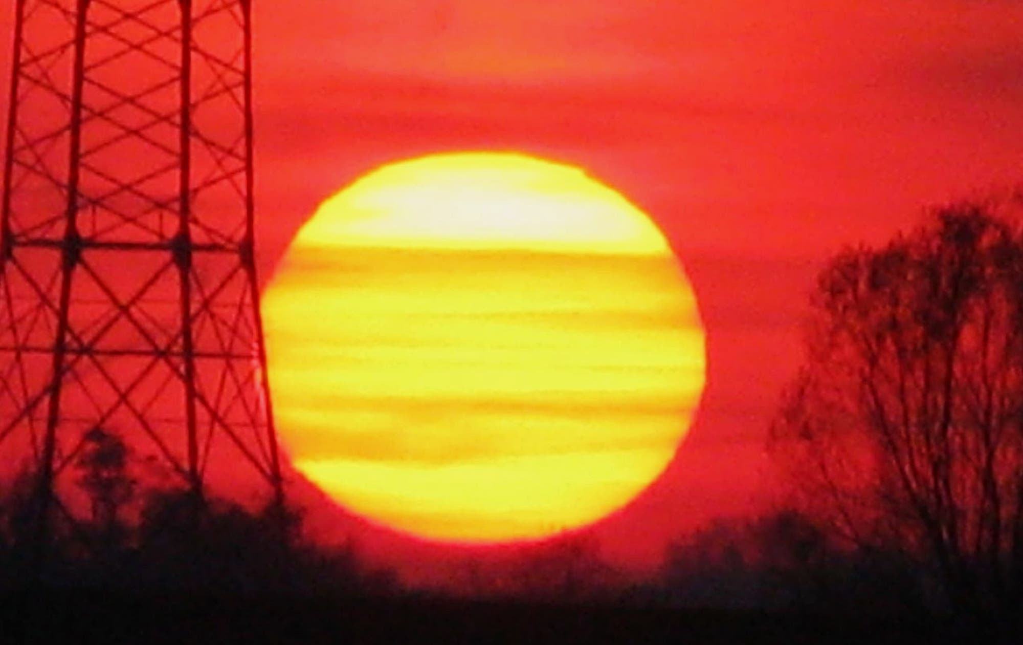 Sonnenuntergang und Abenddämmerung November 2014