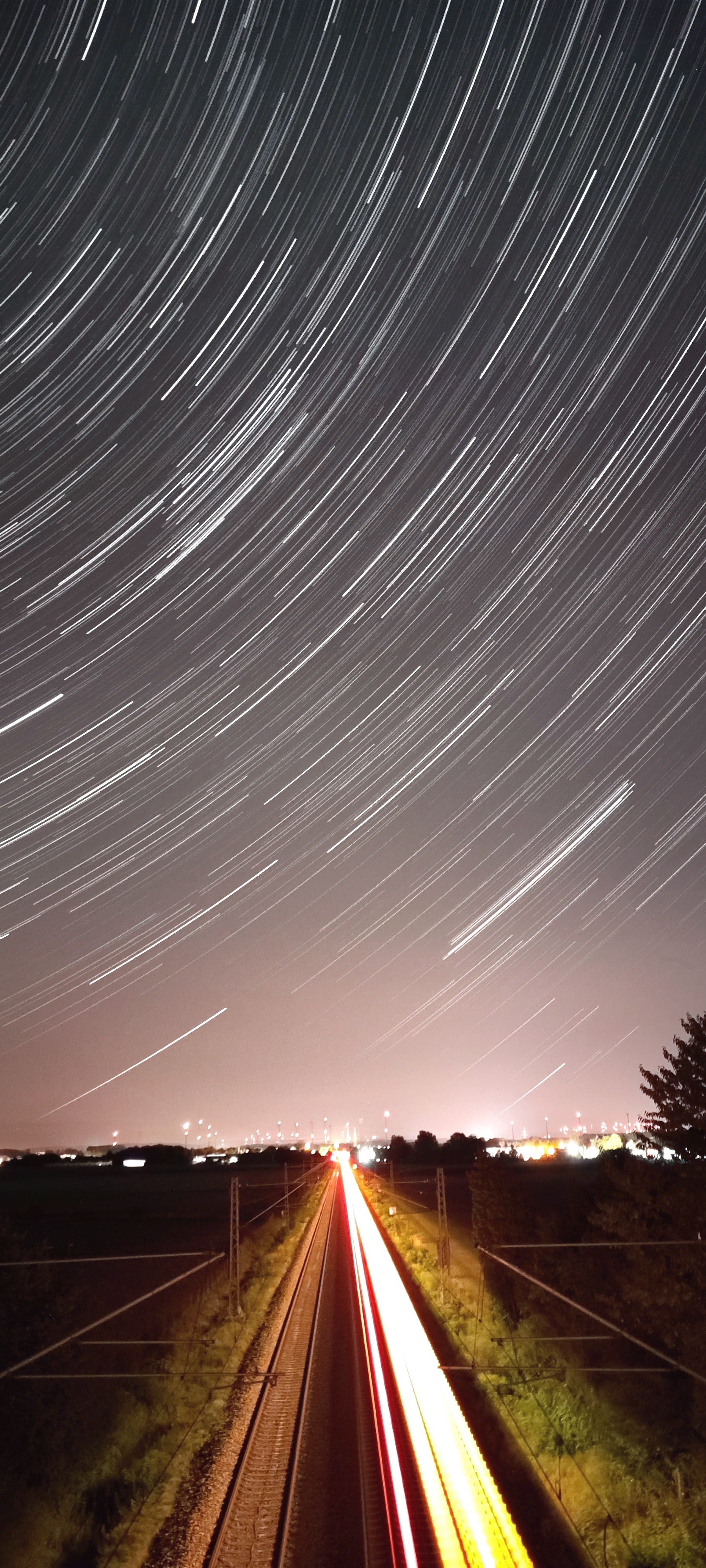 Sternspuren mit Zuglichtern