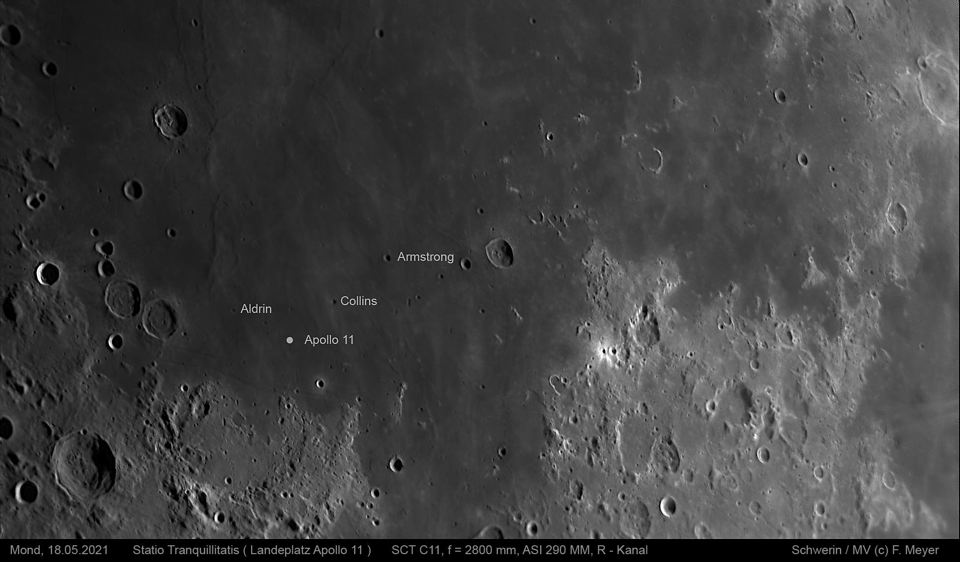 Statio Tranquillitatis (Landeplatz Apollo 11) am 18. Mai 2021(2)