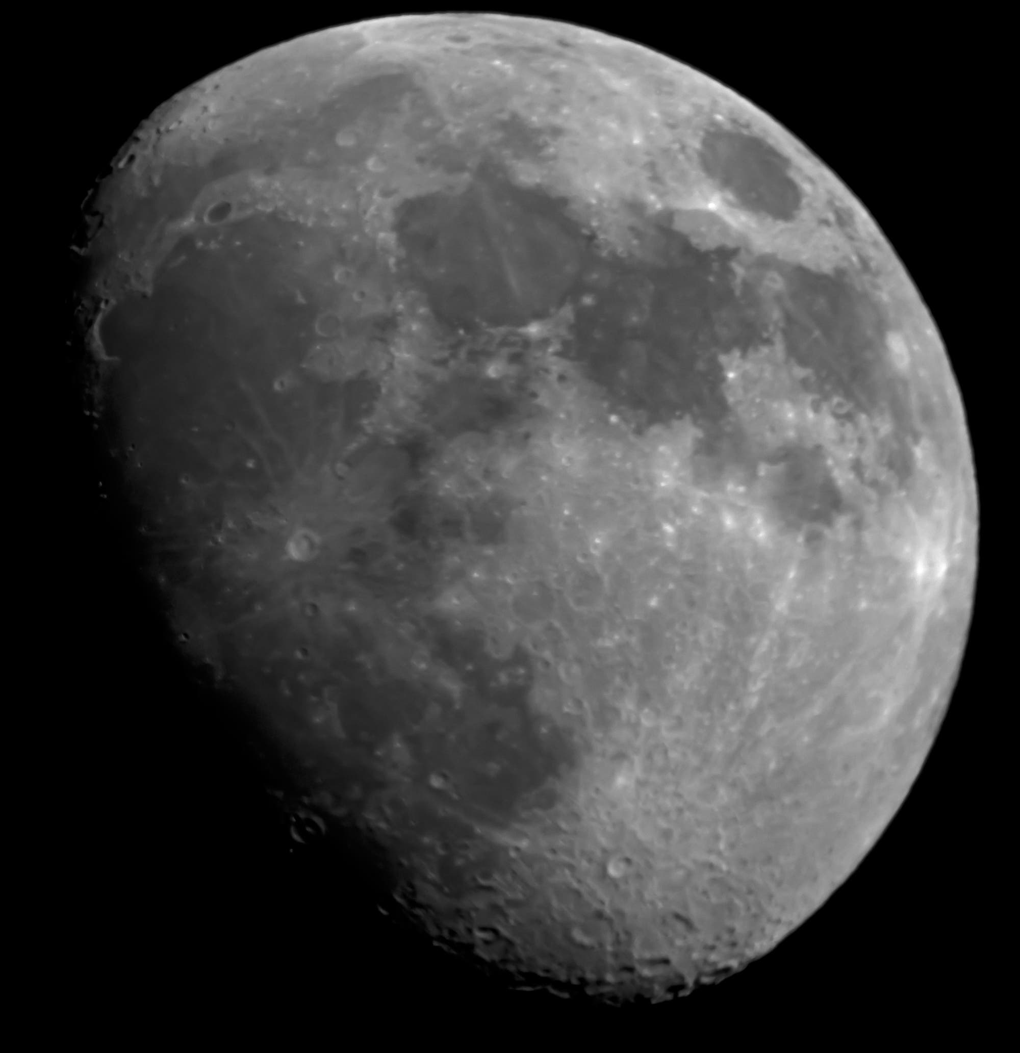 Mond - Mosaik aus 8 Aufnahmen