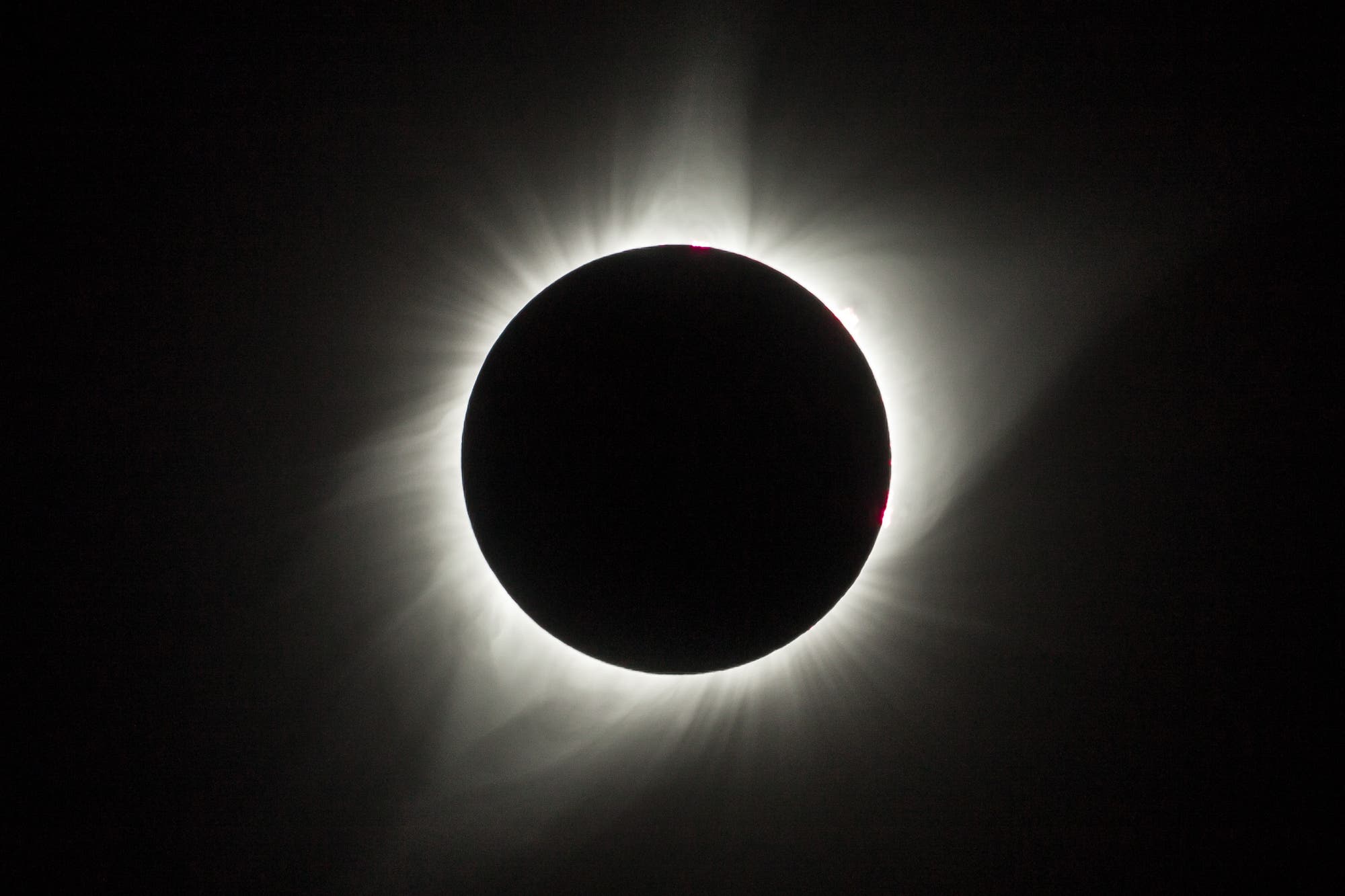 Korona der totalen Sonnenfinsternis 2017