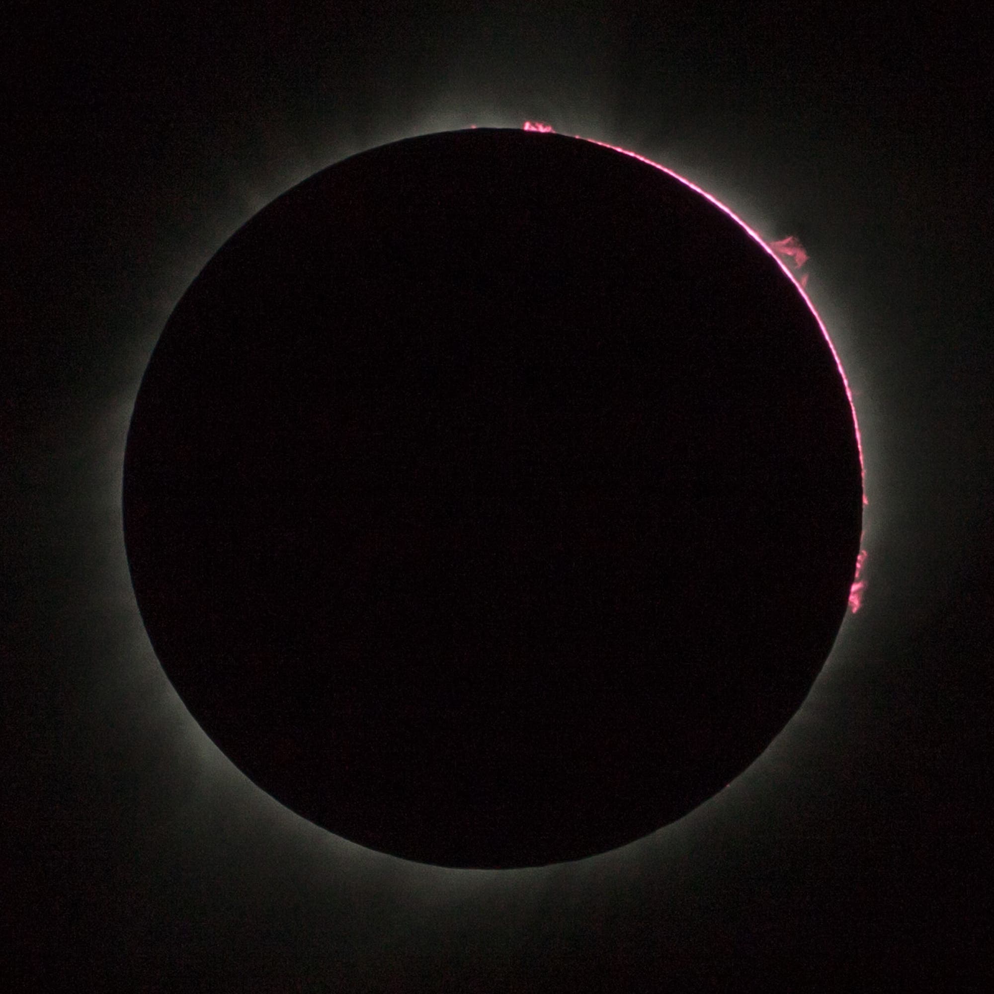 Chromosphäre Sonnenfinsternis 2017