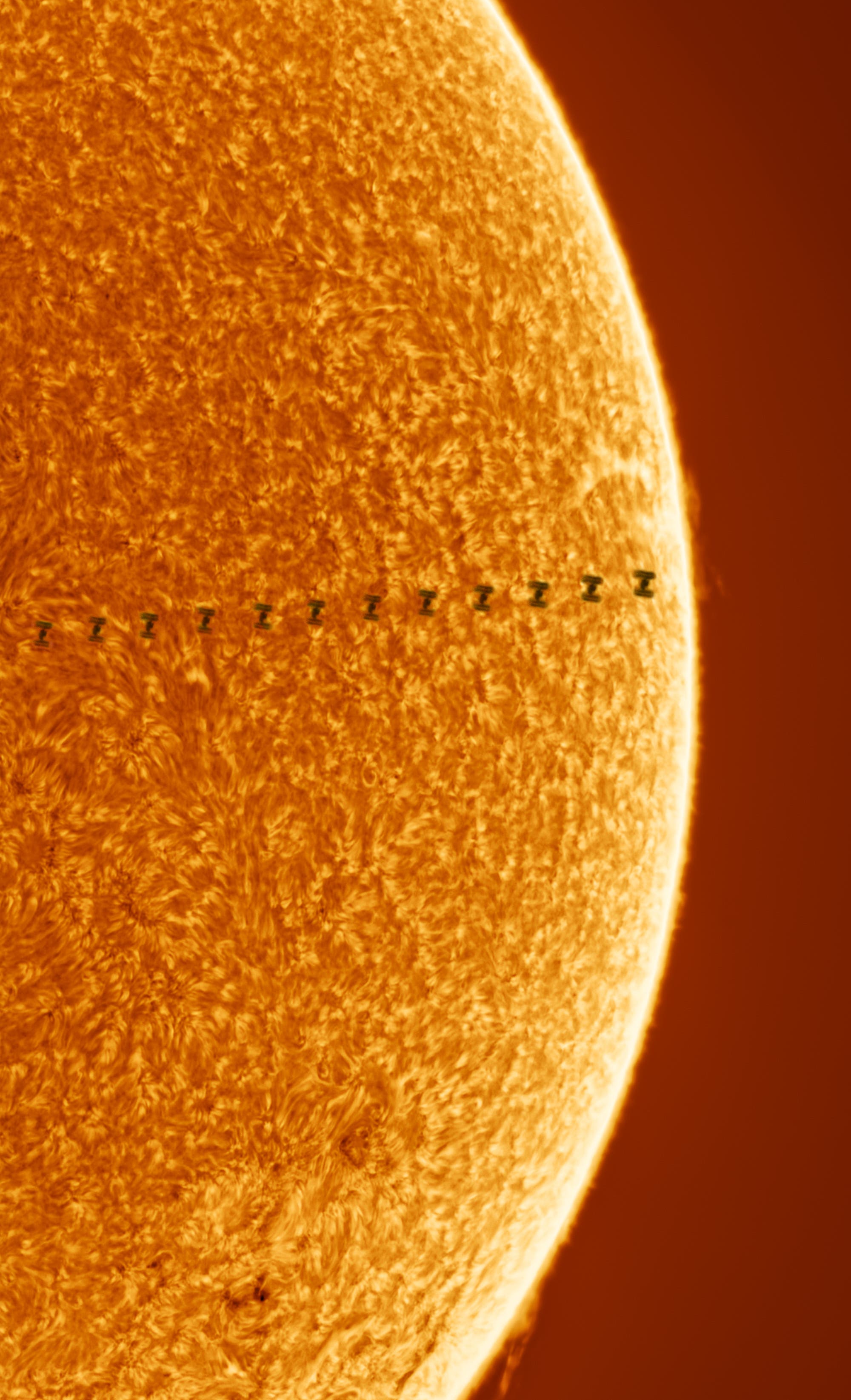 ISS-Transit vor der Sonne
