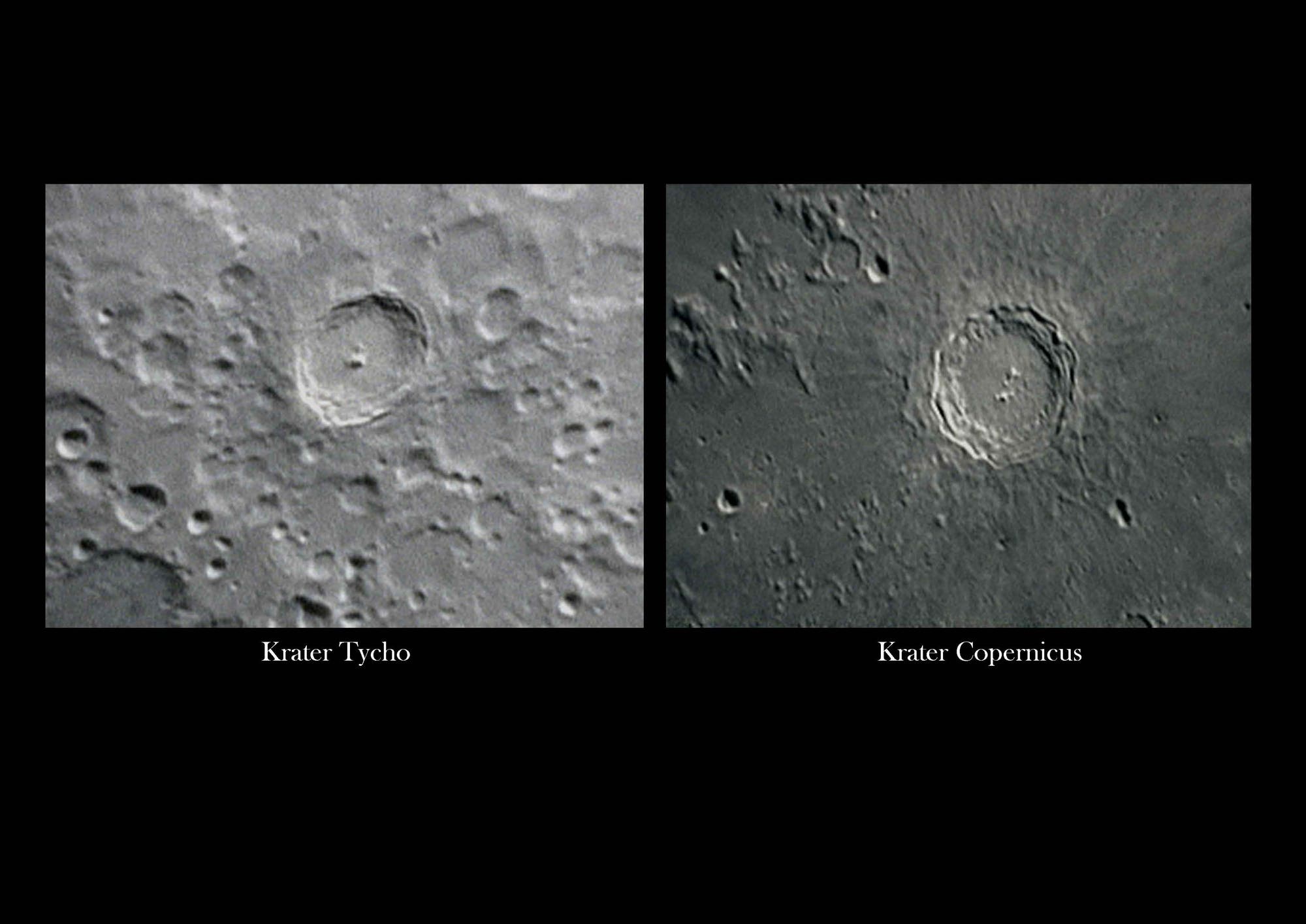 Krater Tycho und Copernicus