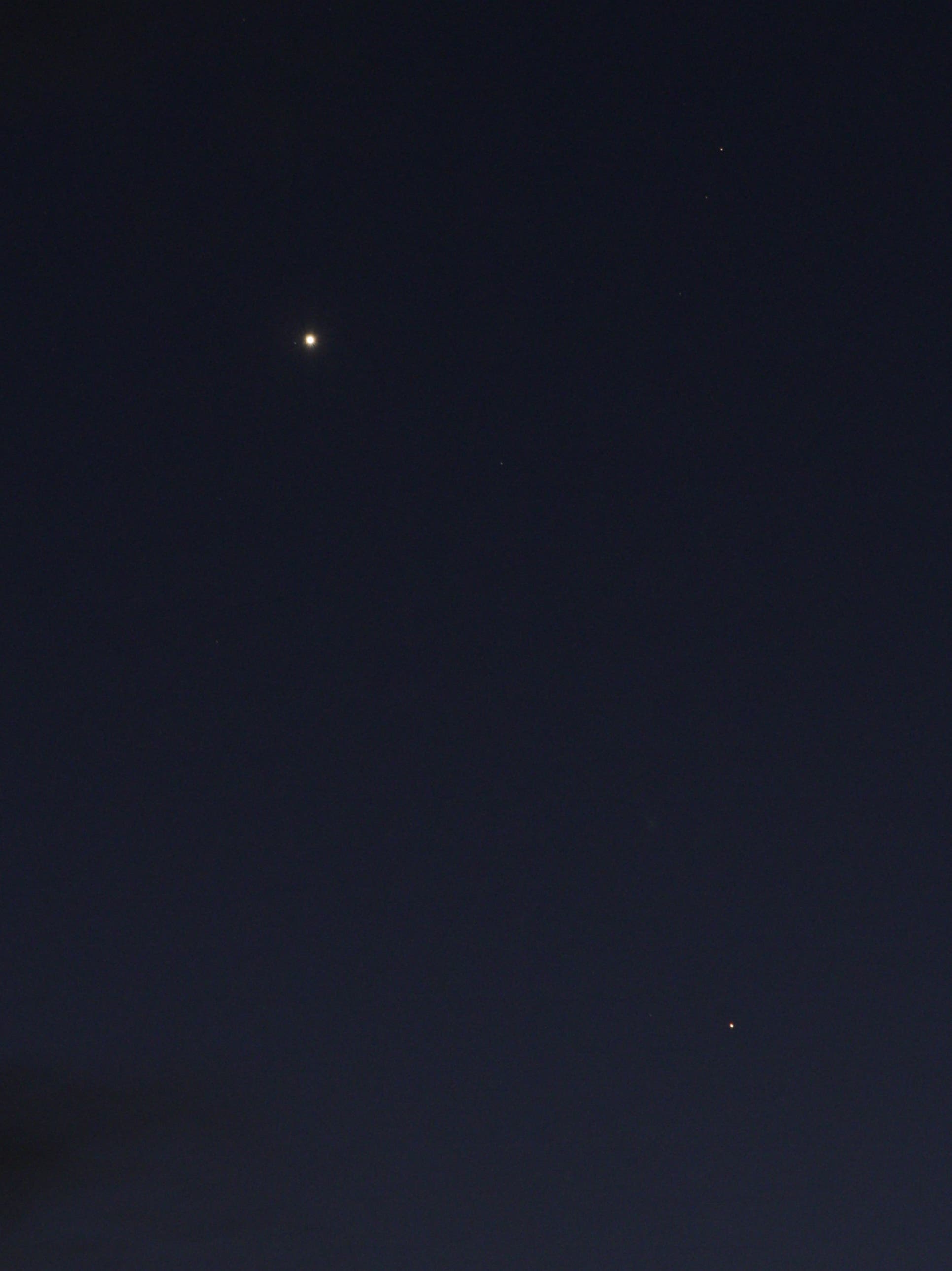 Uranus, Venus und Mars am 4. März 2015