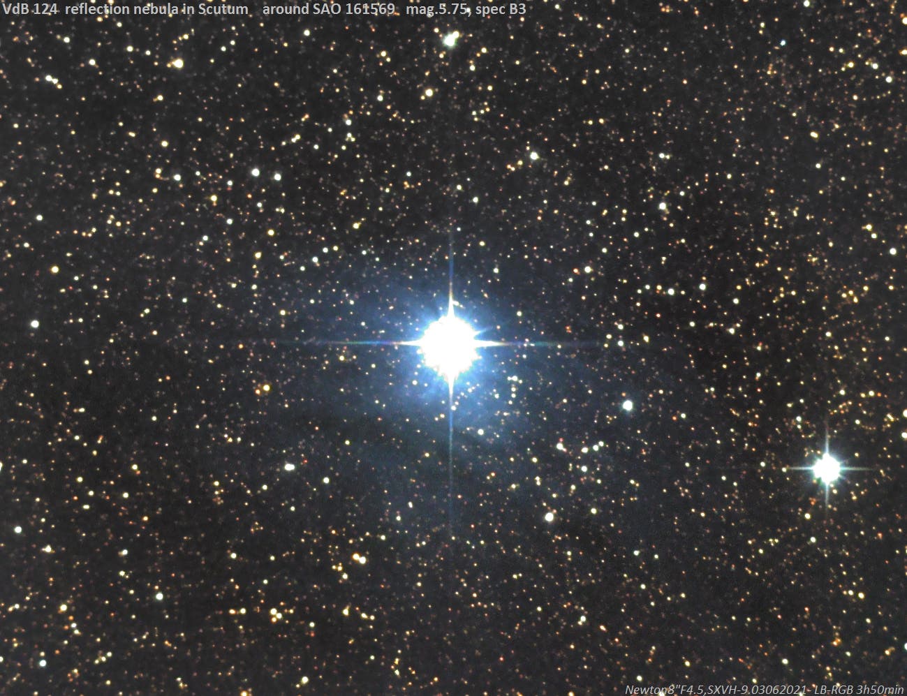 VdB 124 – Reflexionsnebel im Sternbild Schild