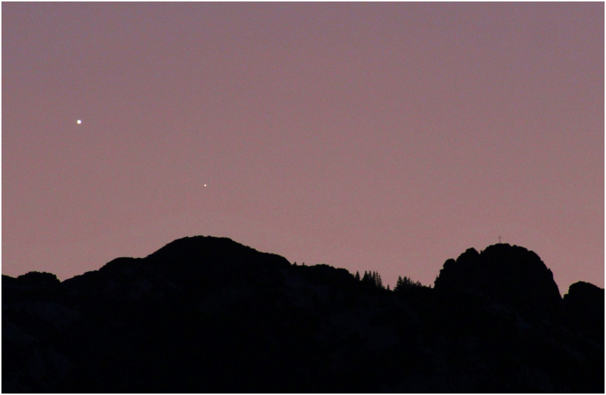 Venus und Merkur am 10. Januar 2015