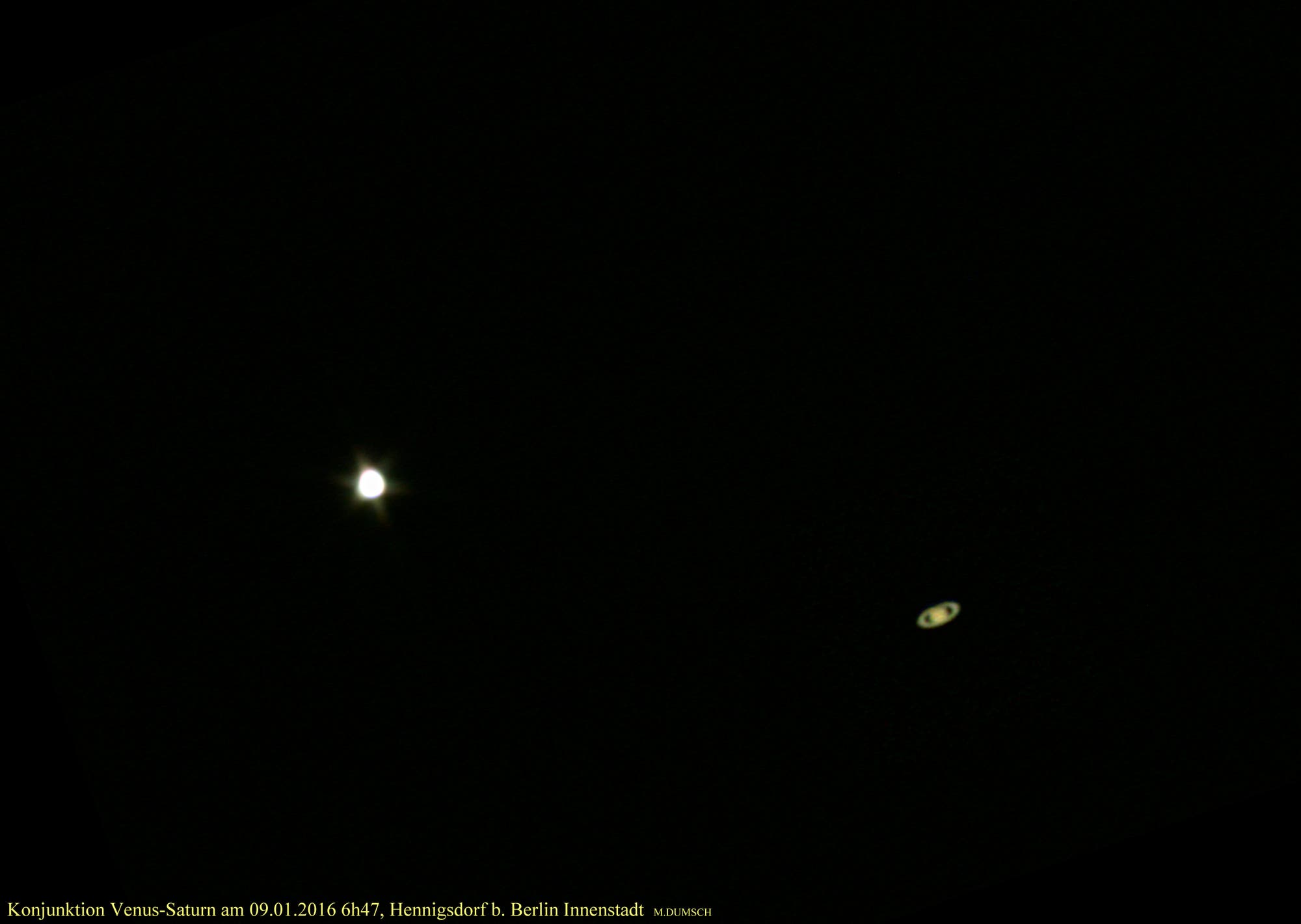 Venus-Saturn Konjunktion über Hennigsdorf