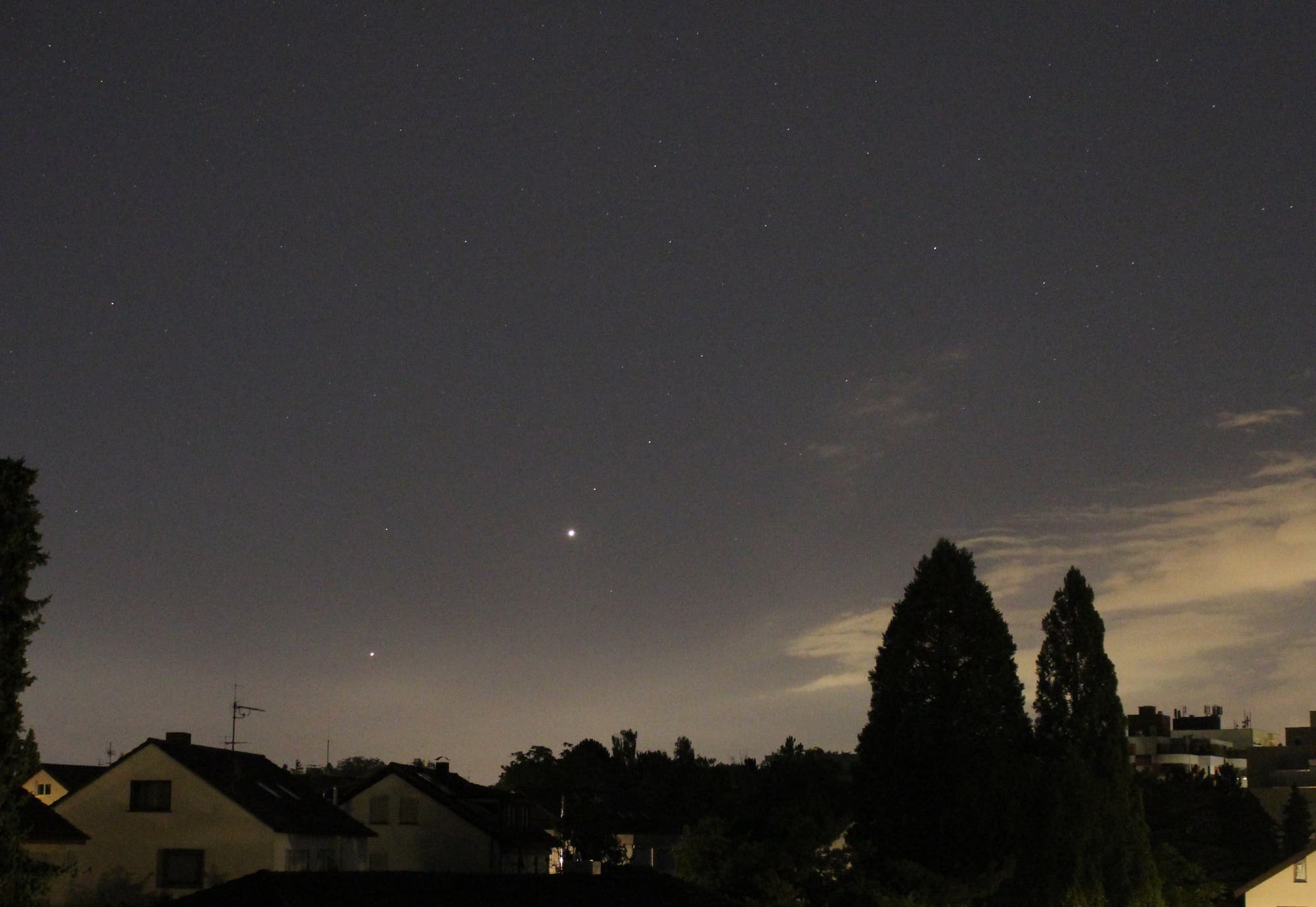 Venus und Jupiter am Morgenhimmel