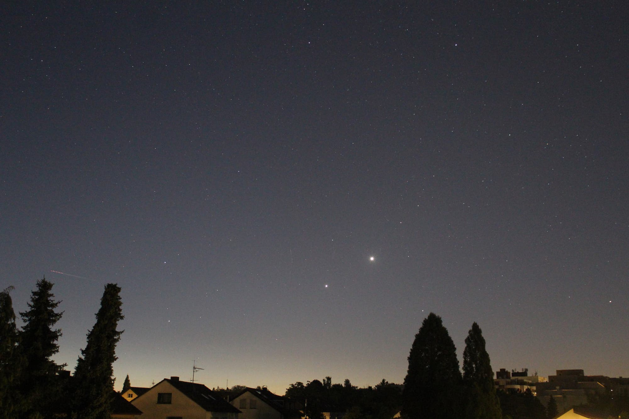 Venus und Jupiter im Sternbild Zwillinge