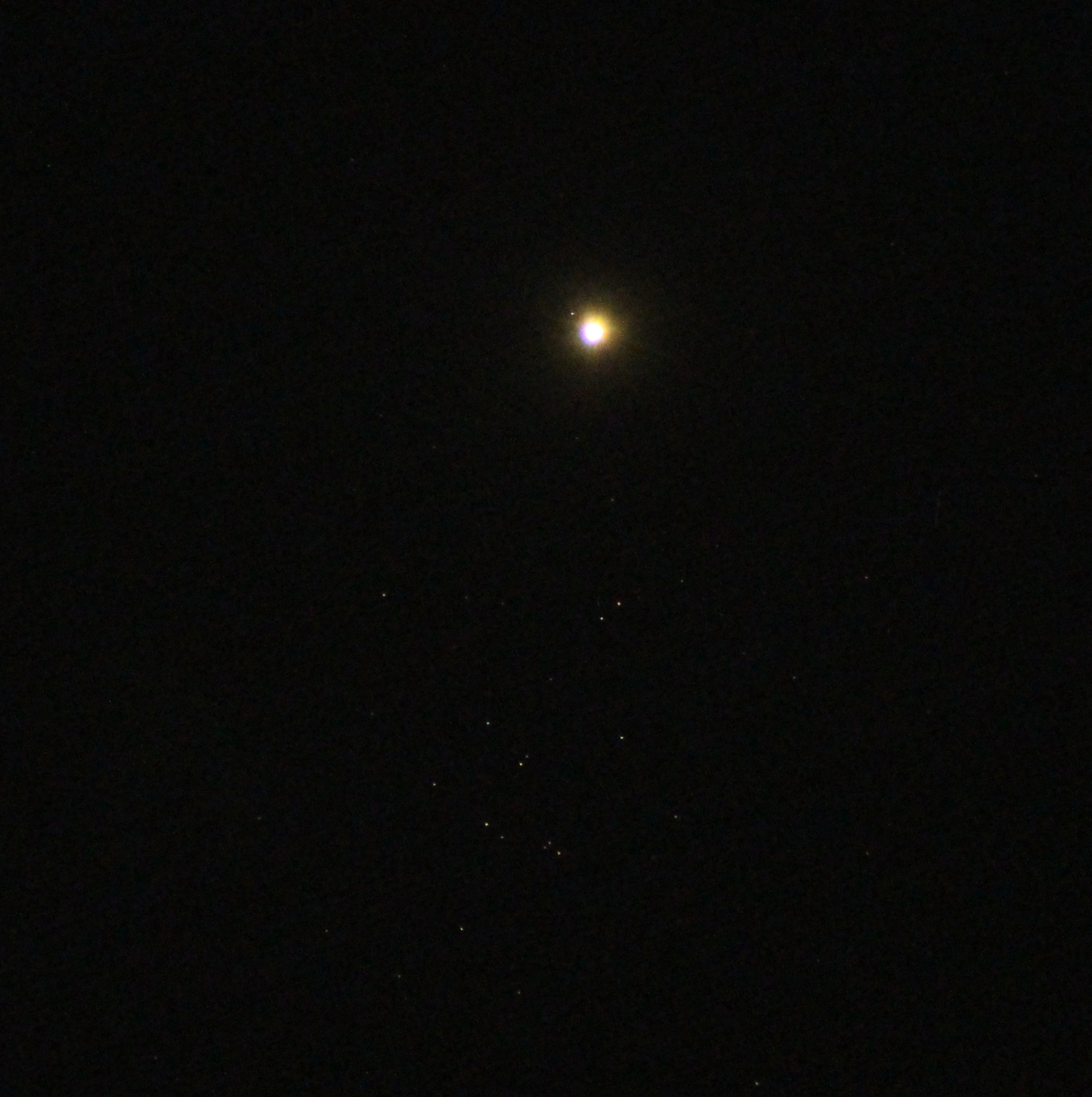 Venus in Konjunktion mit M44