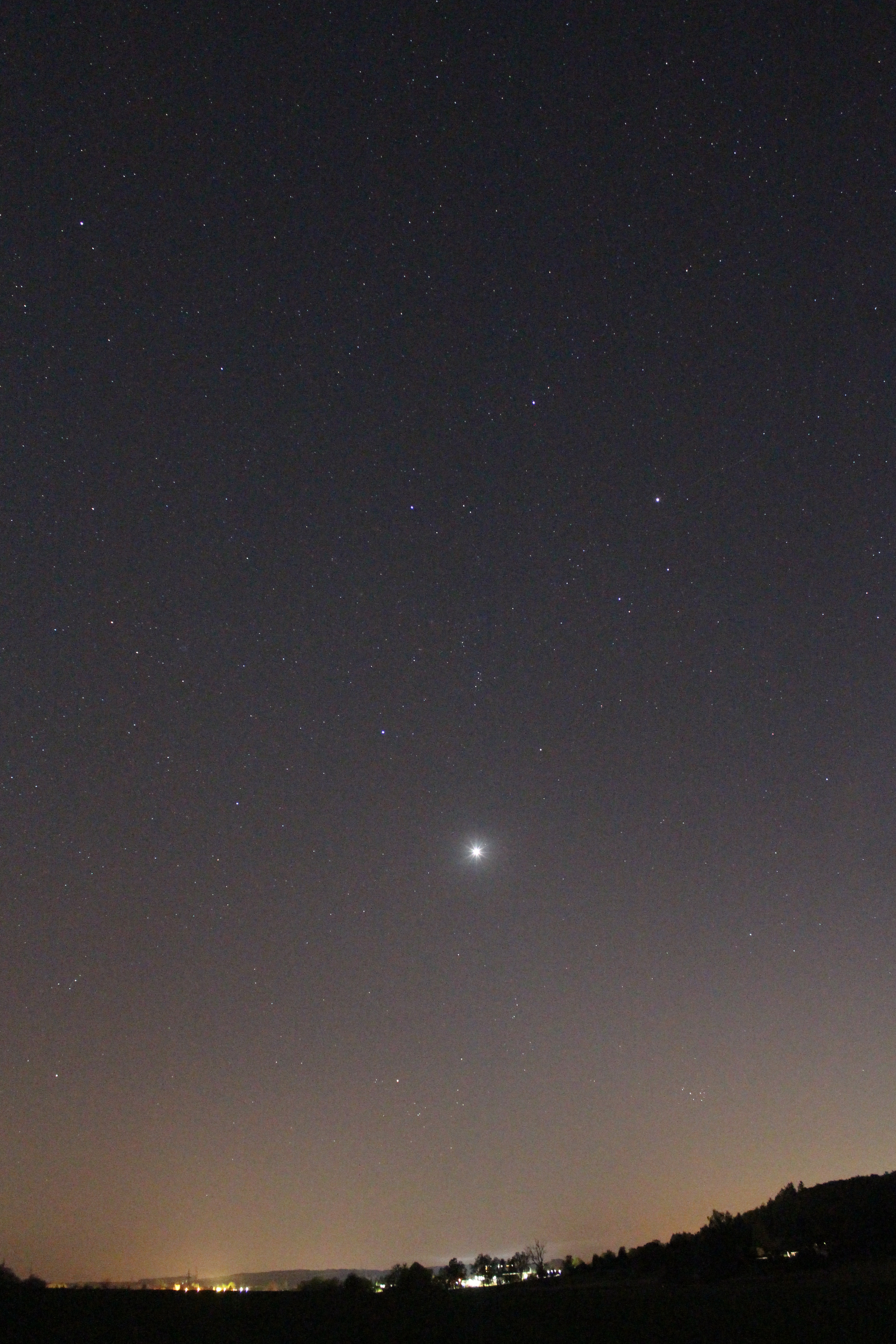 Venus am Abendhimmel (kurze Brennweite)